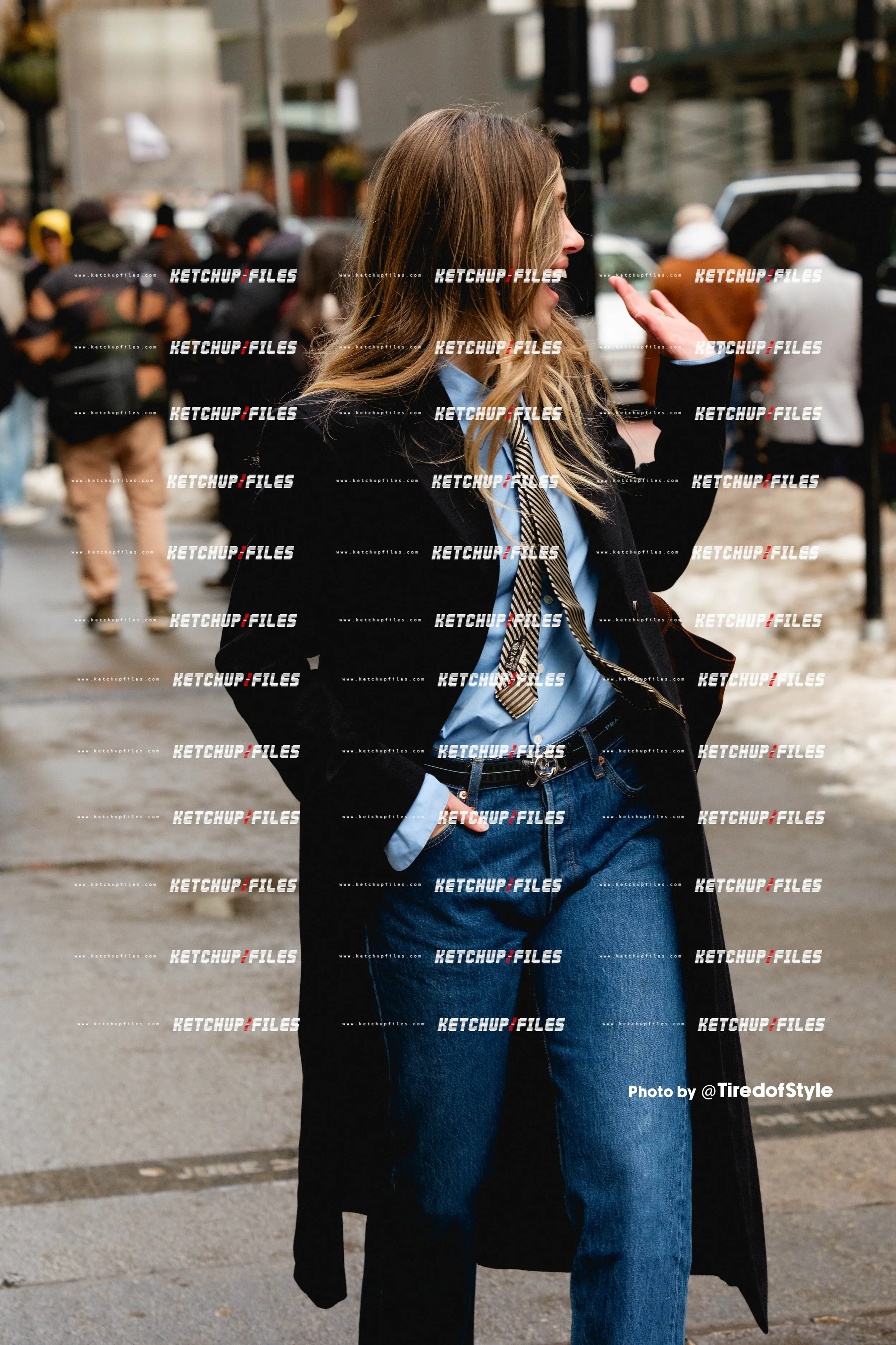 Street Style Photo of Aemilia Madden at the Coach FW26 New York Fashion Week Show