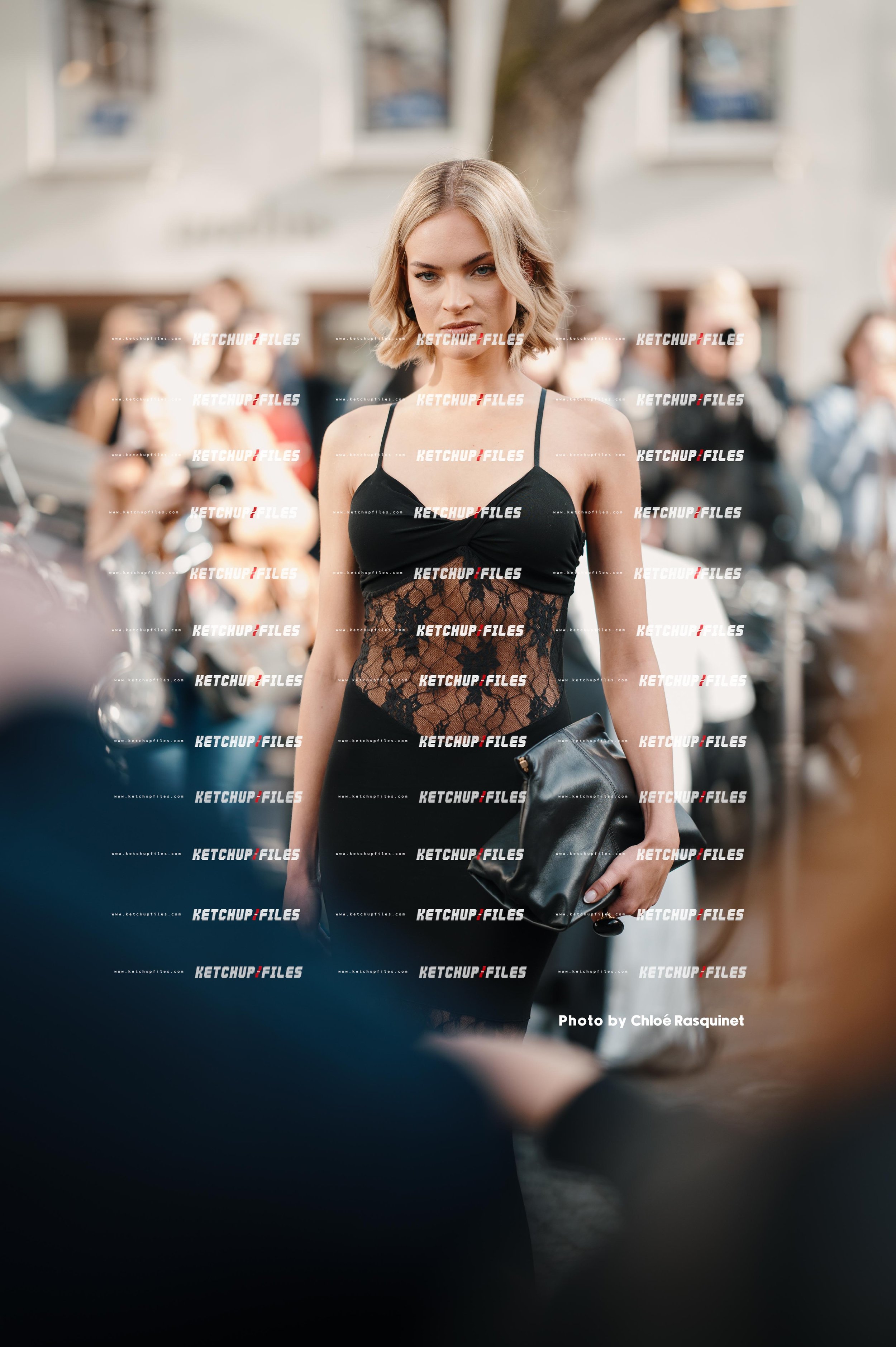 Street Style Photo of Emilia Silberg at the Nina Ricci FW25 Show During Paris Fashion Week Fall Winter 2025