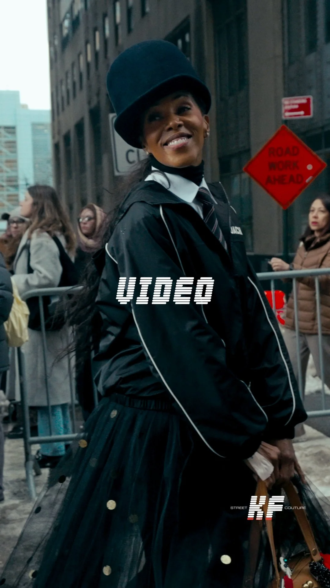 Street Style Video of June Ambrose at the Coach FW26 New York Fashion Week Show