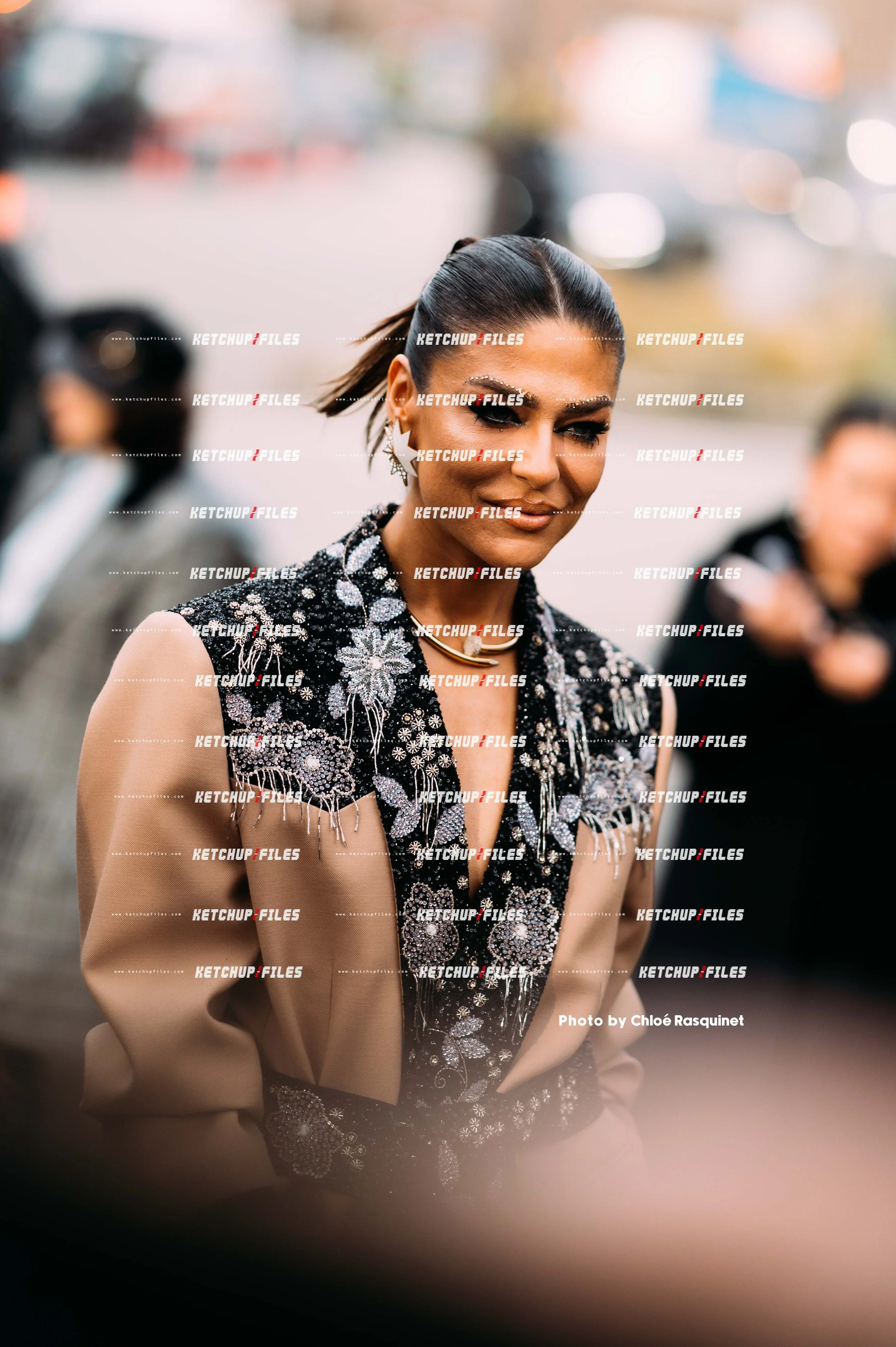 Valentino SS26  2026 Street Style Photography | Fashion Week Editorial Photo