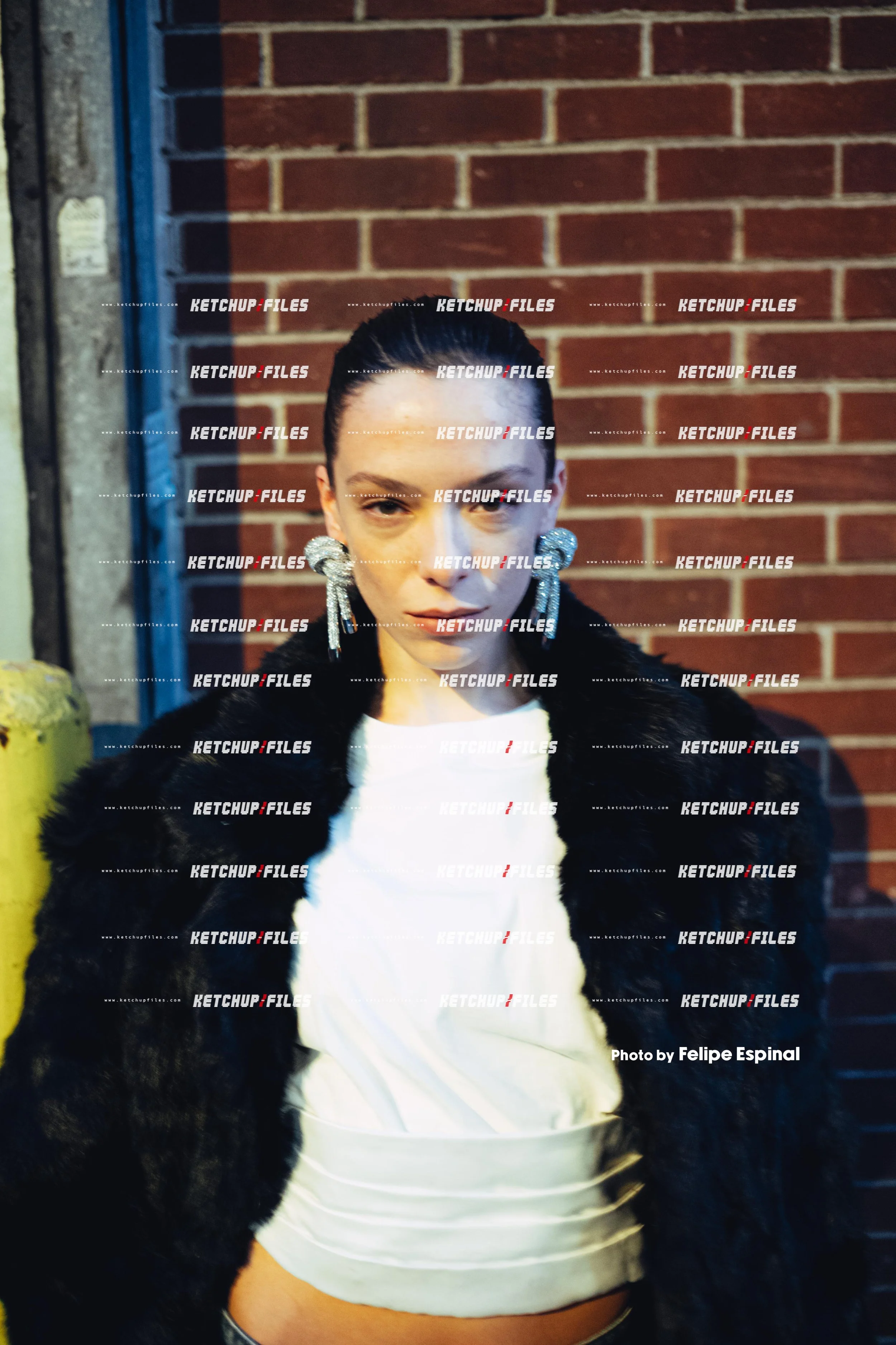 Street Style Photo of Guest at the Area FW26 New York Fashion Week Show