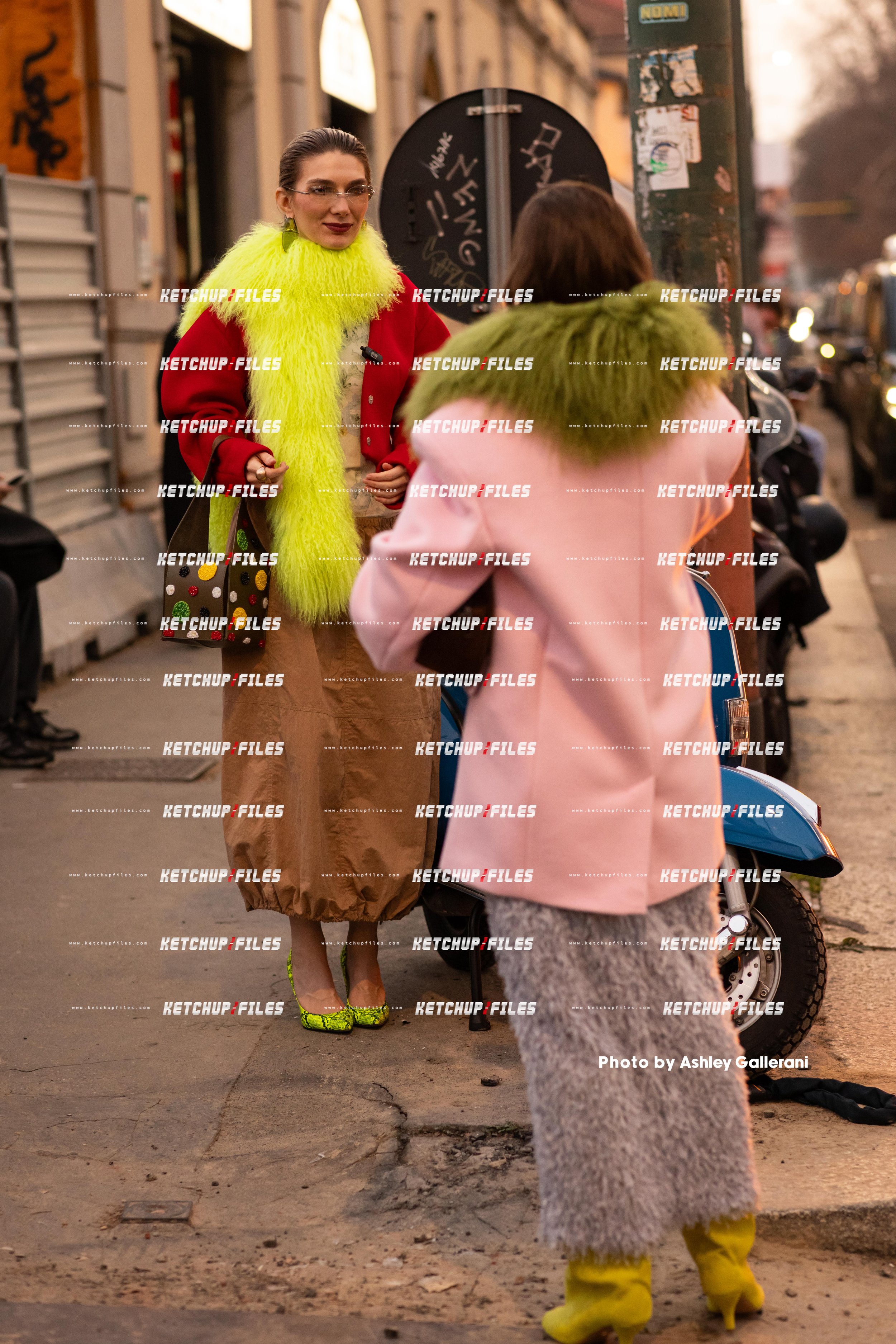 Street Style Photo of Guests at the FW26 Marni Milan Fashion Week Show