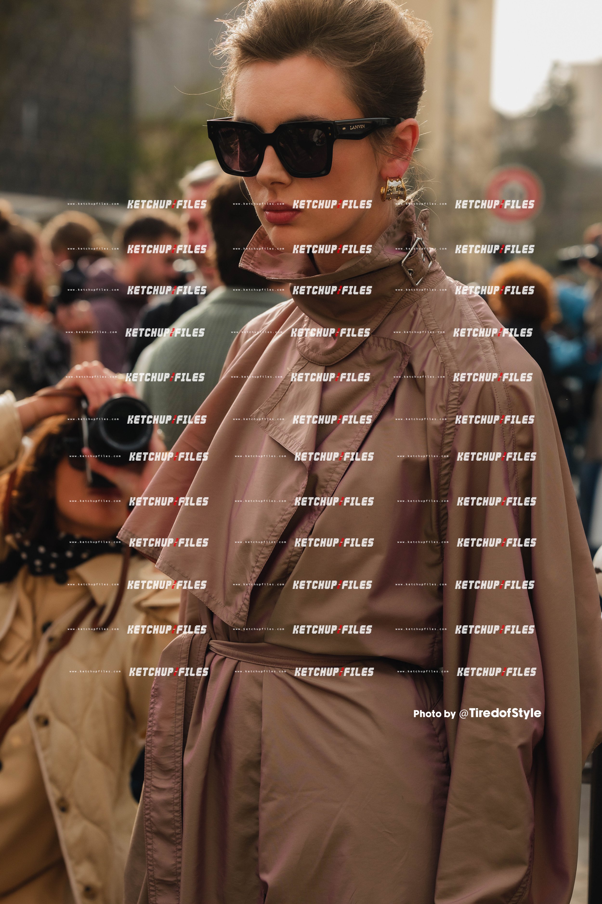 Street Style Editorial photo from Lanvin AW26 at Paris Fashion Week 2026