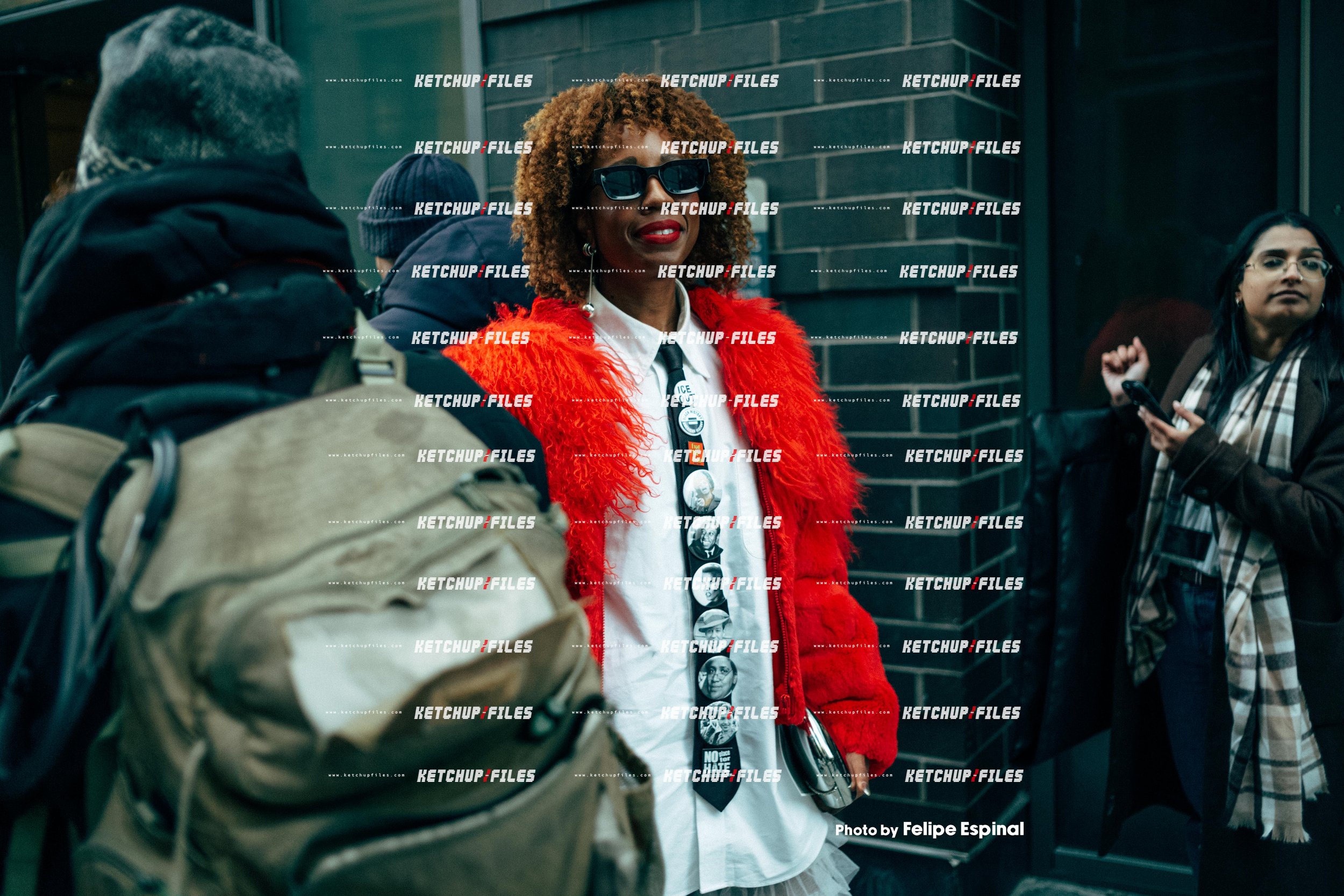 Street Style Photo of Guest at the Christian Siriano FW26 New York Fashion Week Show