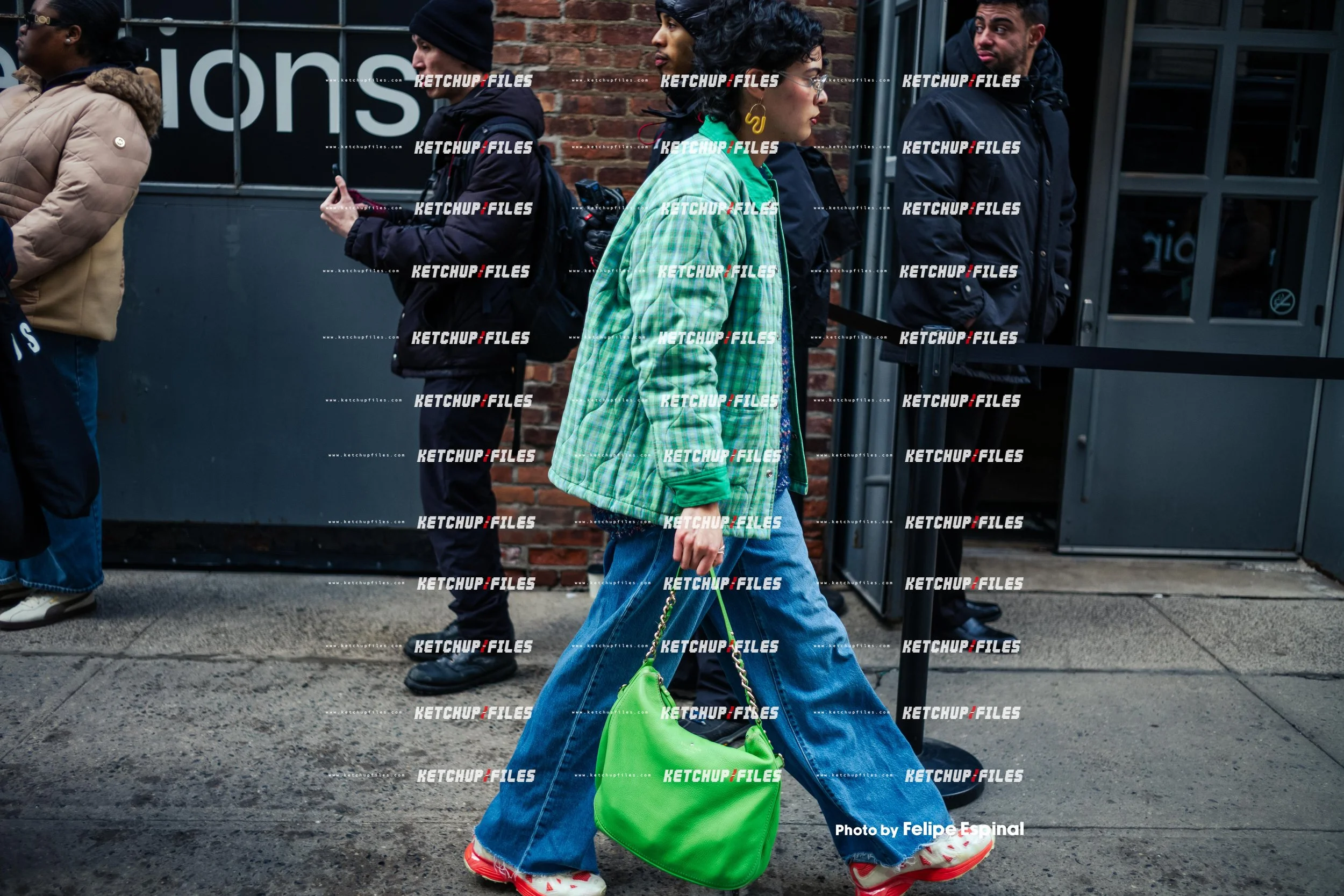 Street Style Photo of Guest at the Zankov FW26 New York Fashion Week Show