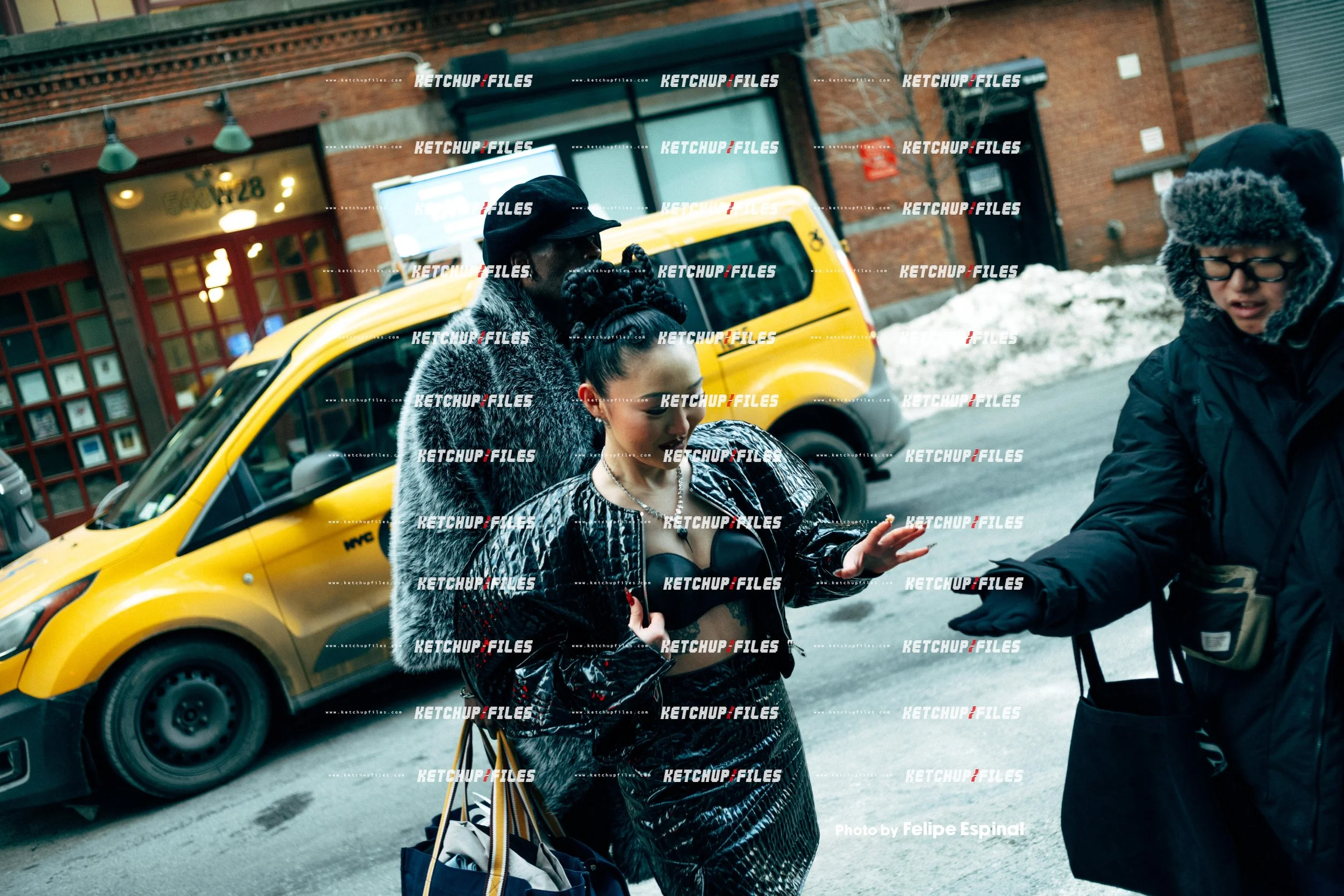 Street Style Photo of Jess Xu at the Christian Siriano FW26 New York Fashion Week Show