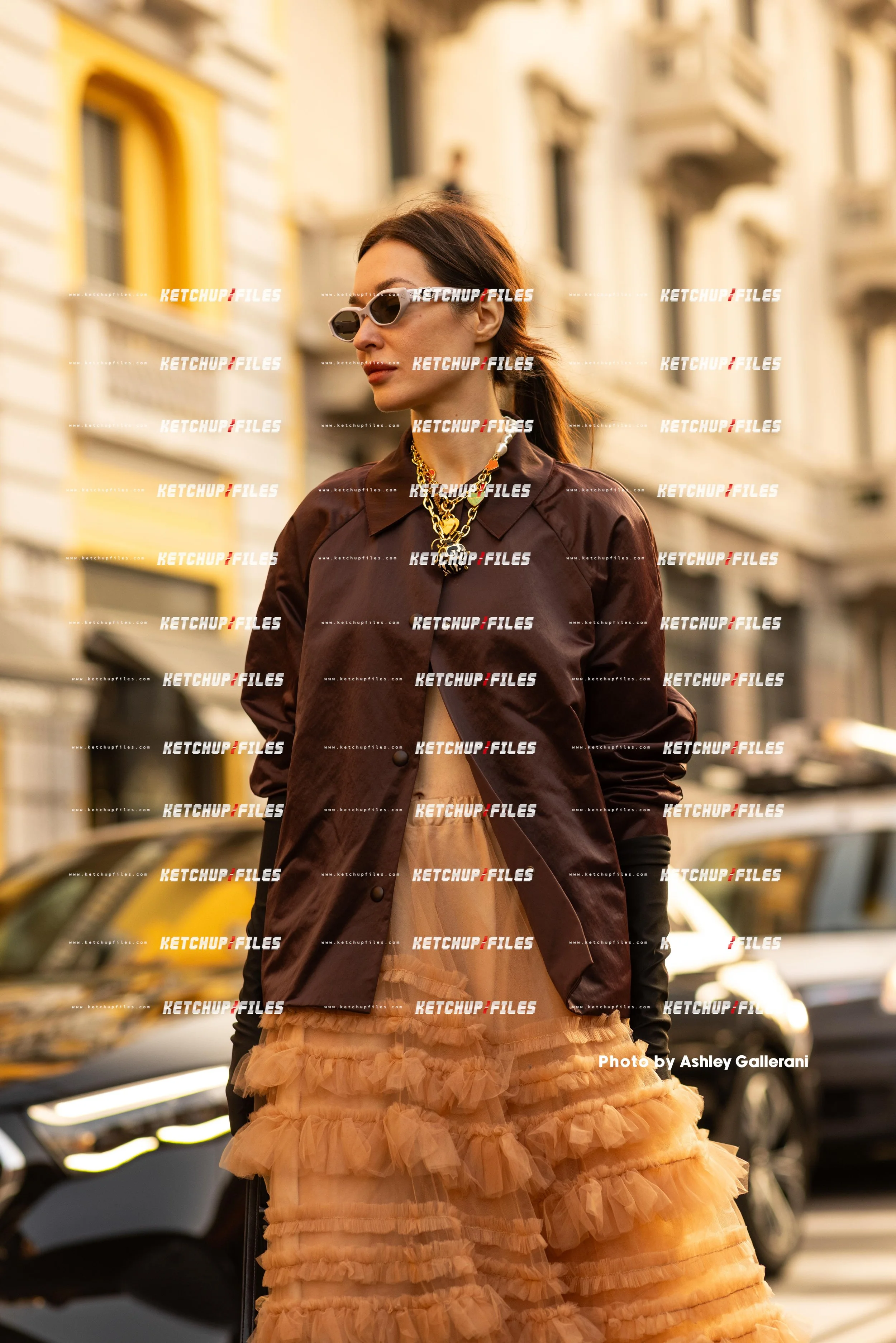 Street Style Photo of Guest at the FW26 Moschino Milan Fashion Week Show