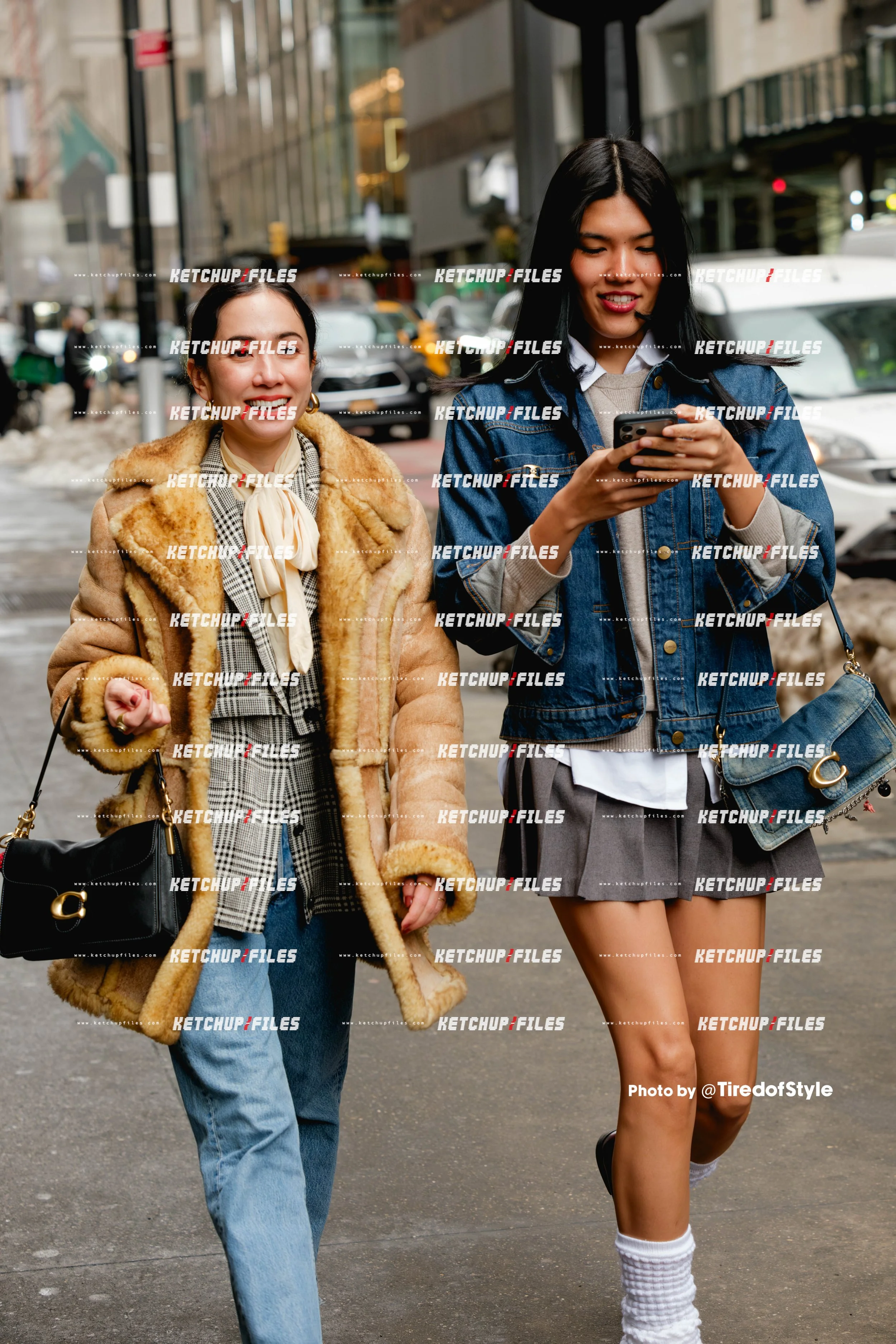 Street Style Photo of Guests at the Coach FW26 New York Fashion Week Show