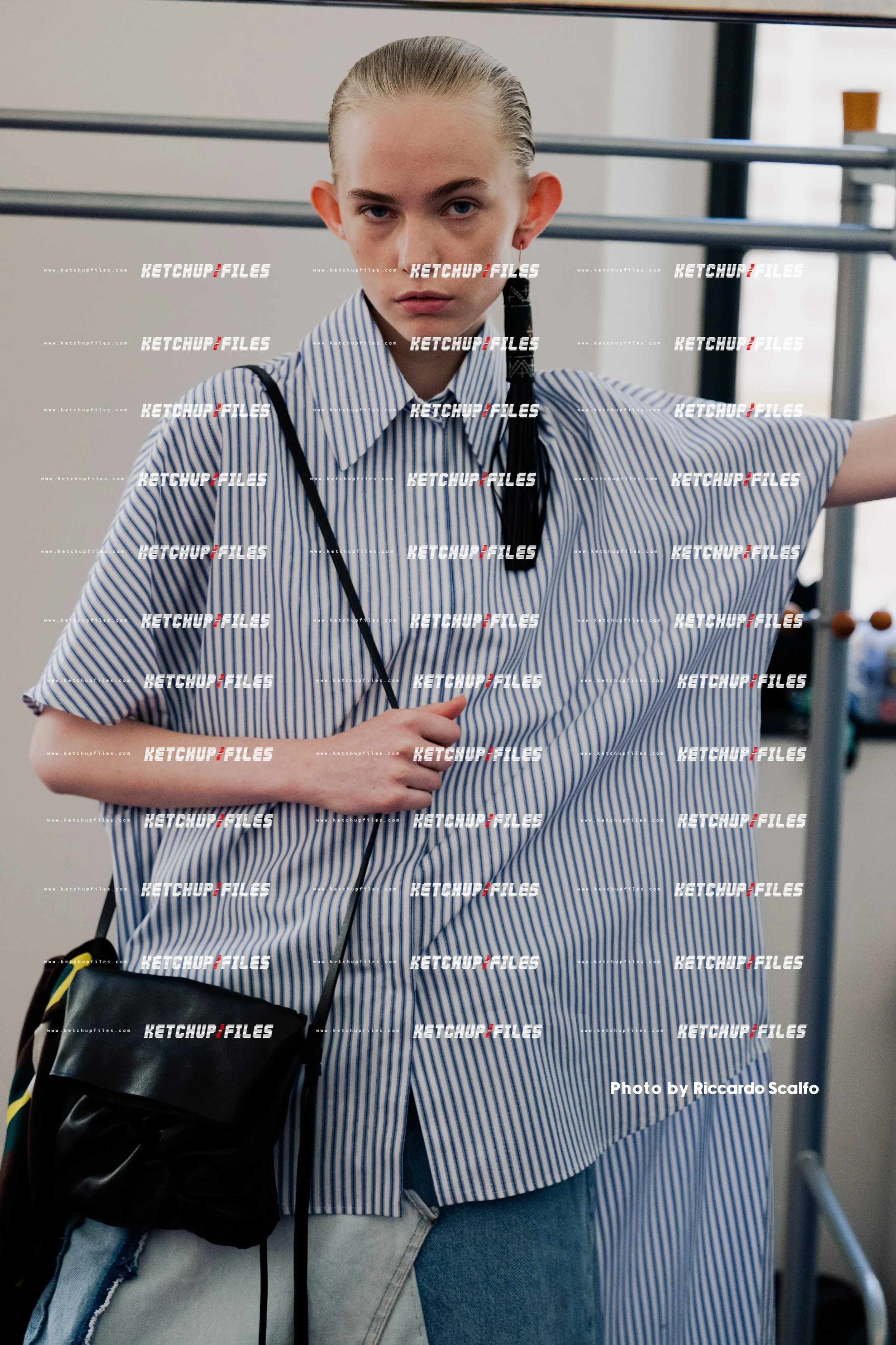 Backstage Photo at the Calcaterra SS26 Milan Fashion Week Show SS26