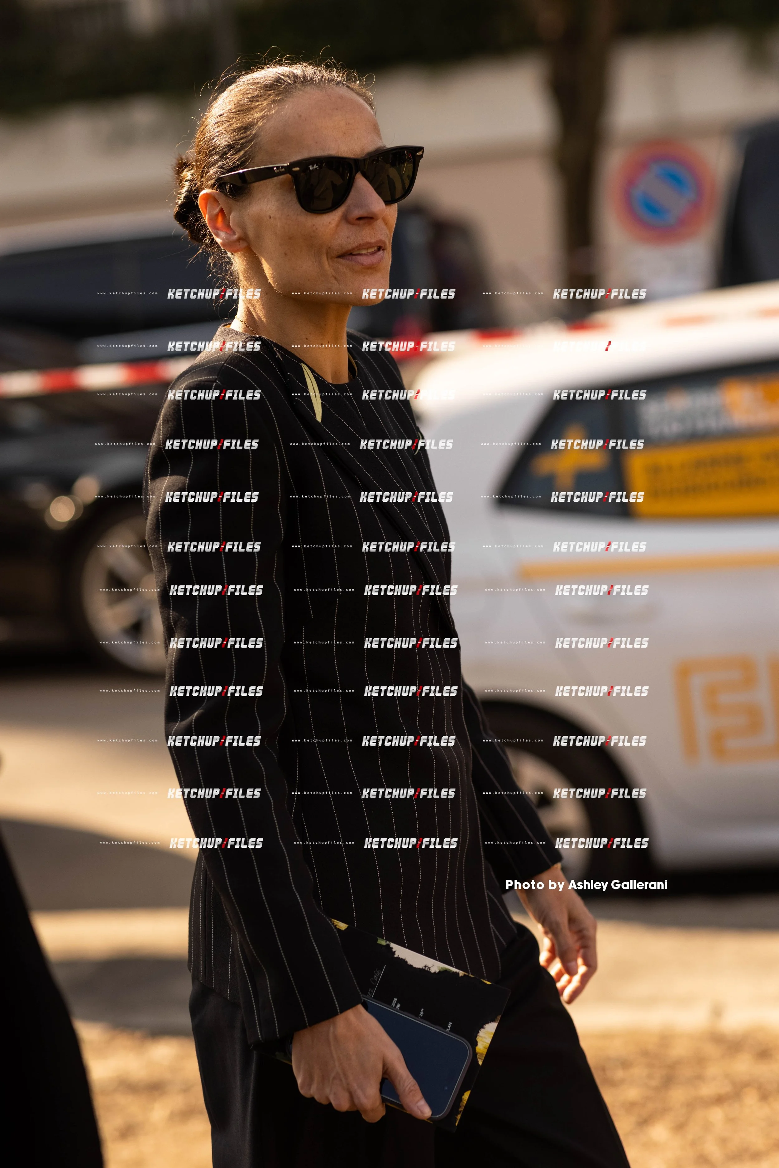 Street Style Photo of Guest at the Prada FW26 Milan Fashion Week Show