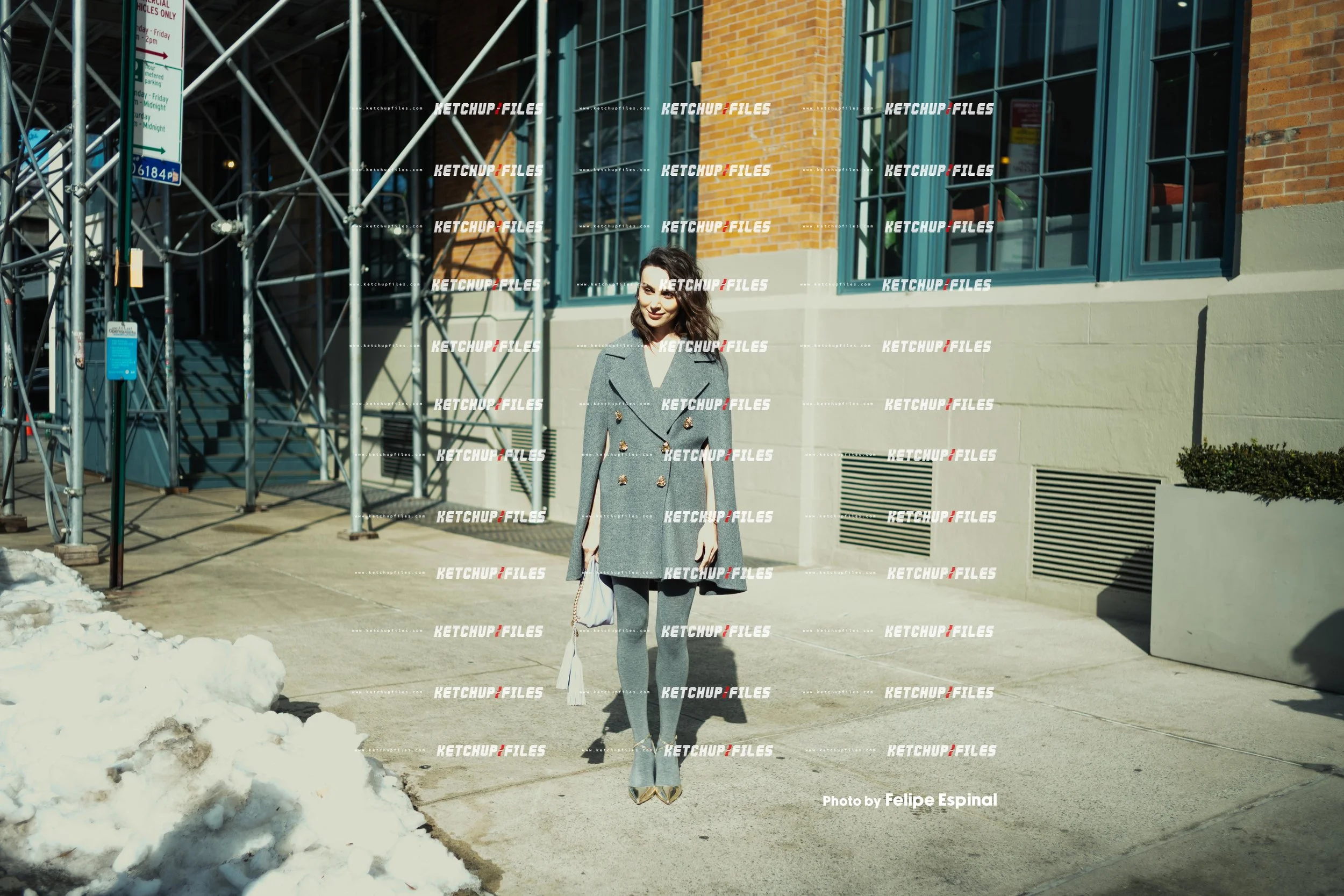 Street Style Photo of Mary Leest at the Carolina Herrera FW26 New York Fashion Week Show