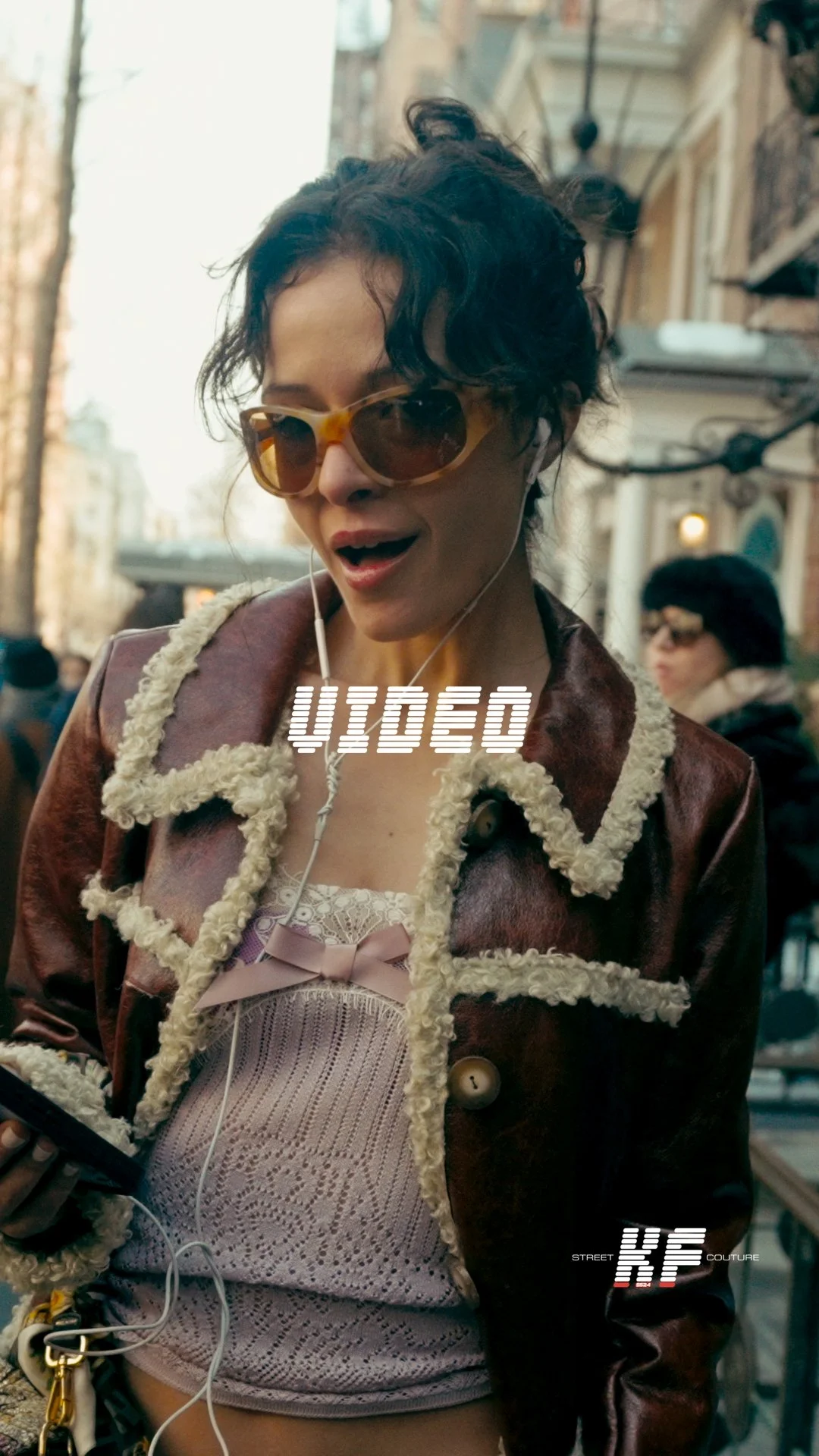 Street Style Video of Guest at the Anna Sui FW26 New York Fashion Week Show