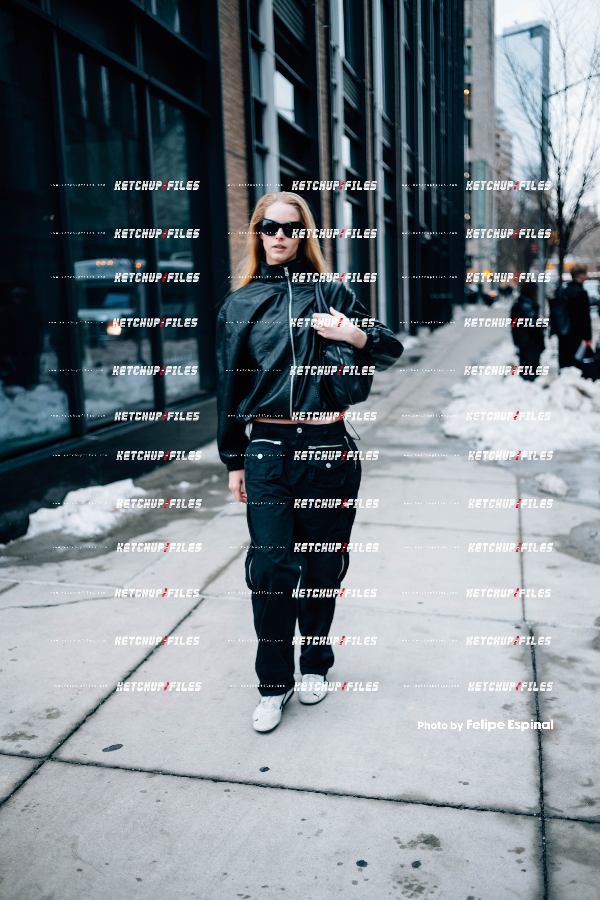 Street Style Photo of Abby Champion at the Proenza Schouler FW26 New York Fashion Week Show