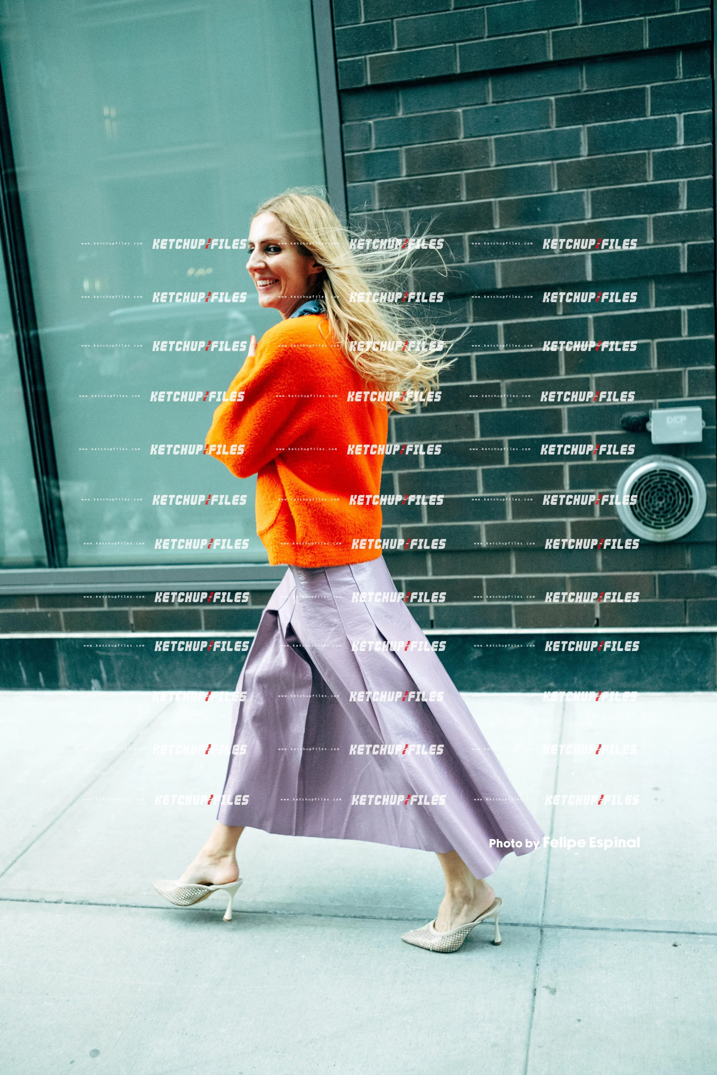 Street Style Photo of Eef Vicca at the Christian Siriano FW26 New York Fashion Week Show