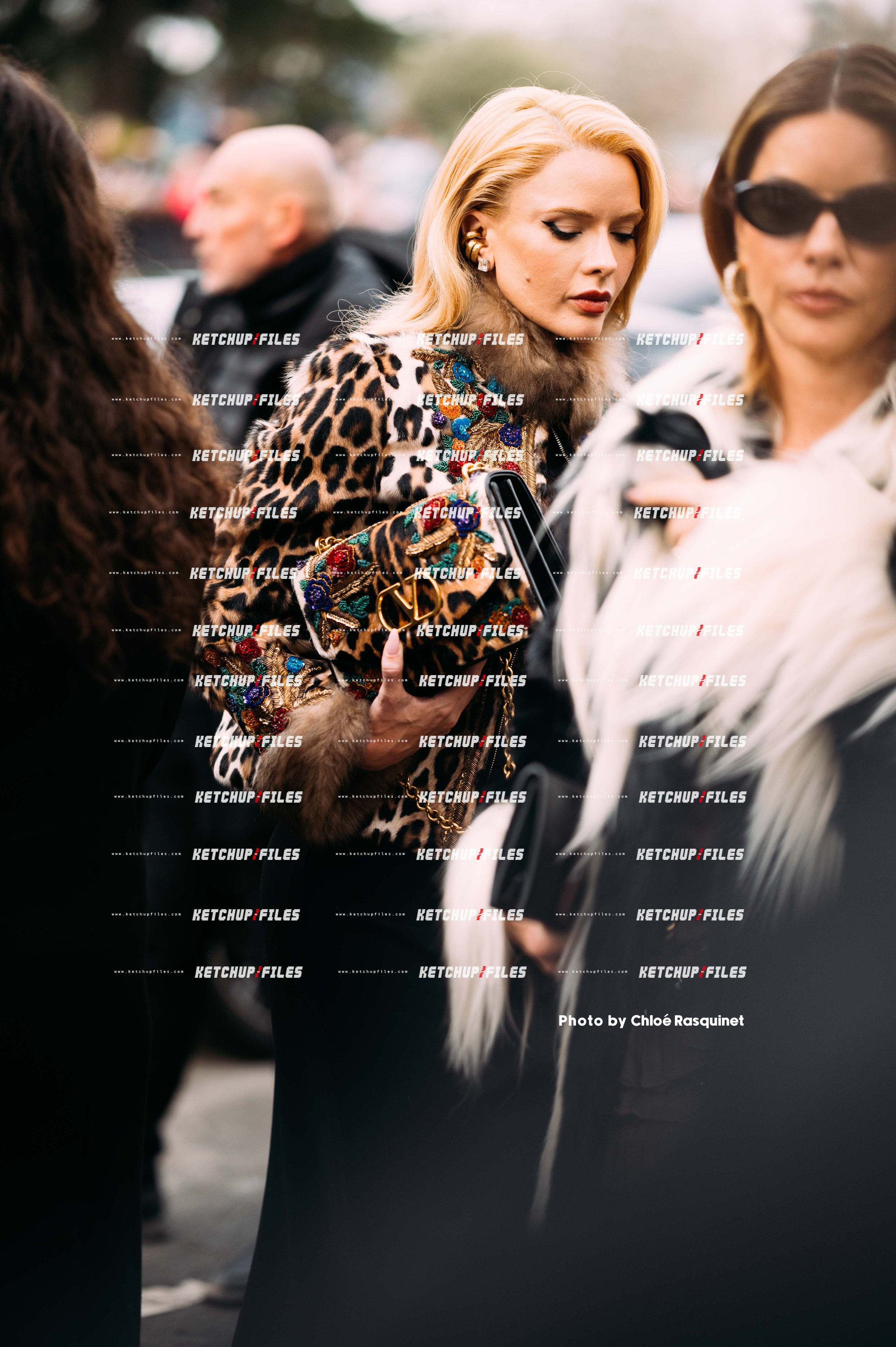 Valentino SS26  2026 Street Style Photography | Fashion Week Editorial Photo