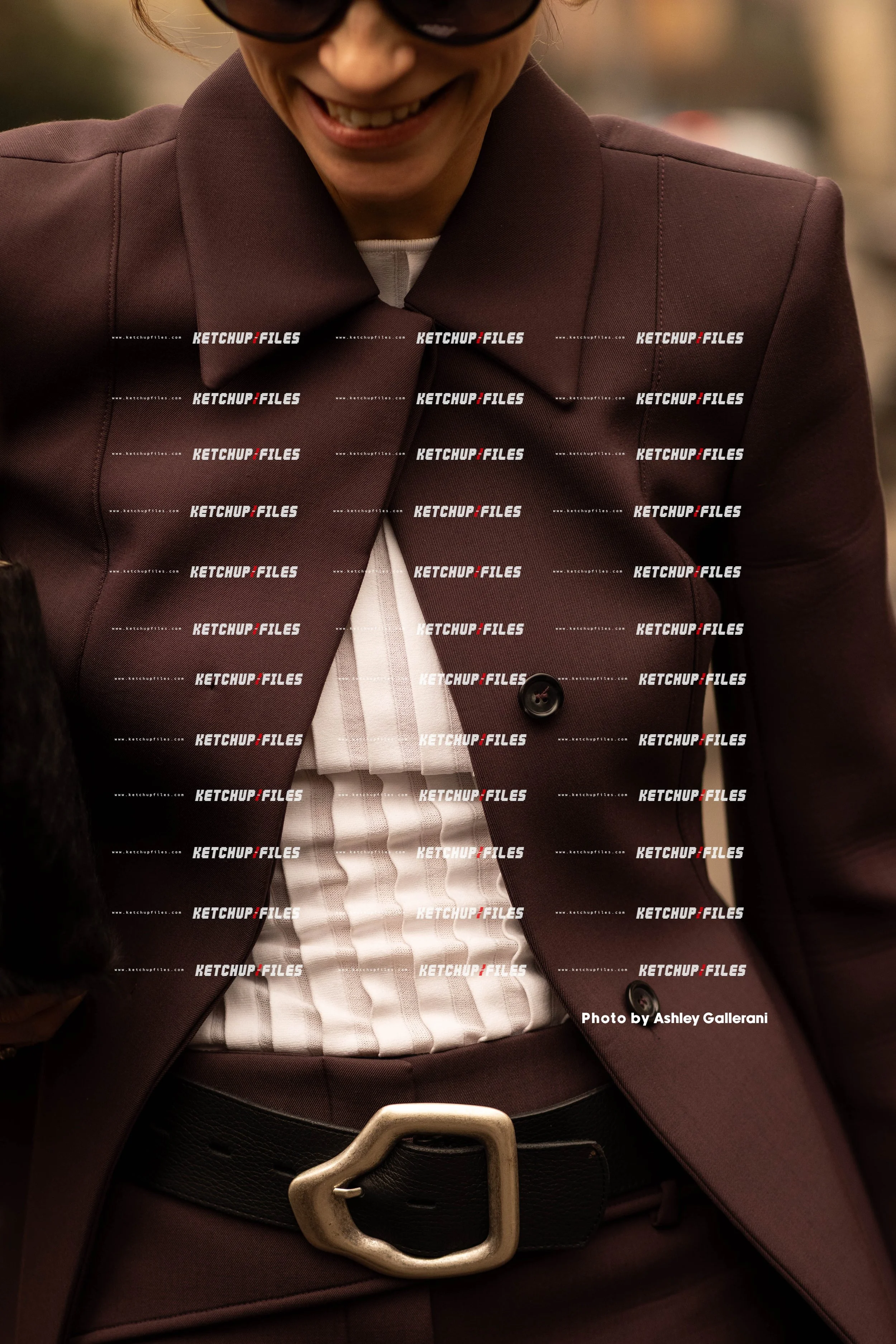 Street Style Photo of Guest at the Sportmax FW26 Milan Fashion Week Show