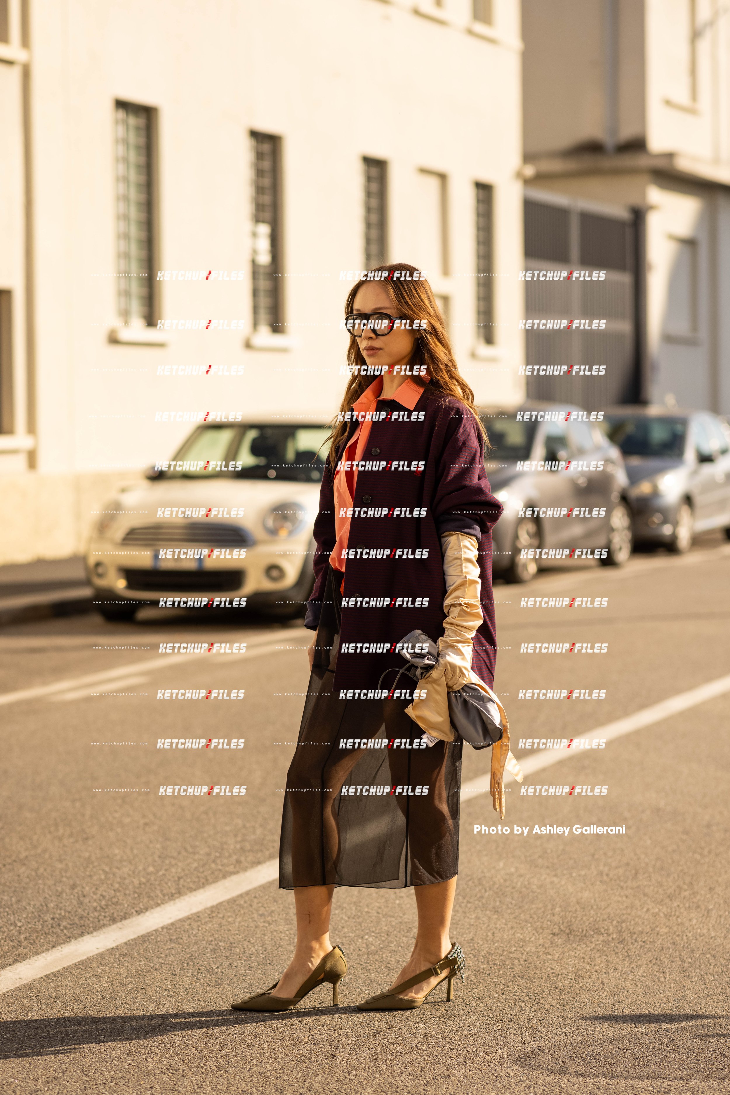 Street Style Photo of Niki Wu Jie at the Prada FW26 Milan Fashion Week Show