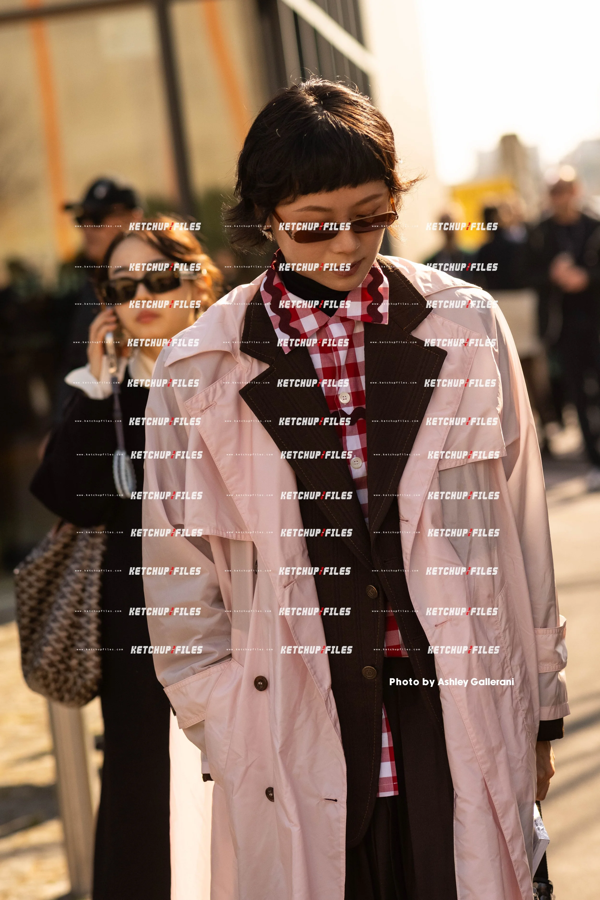 Street Style Photo of Guest at the Prada FW26 Milan Fashion Week Show