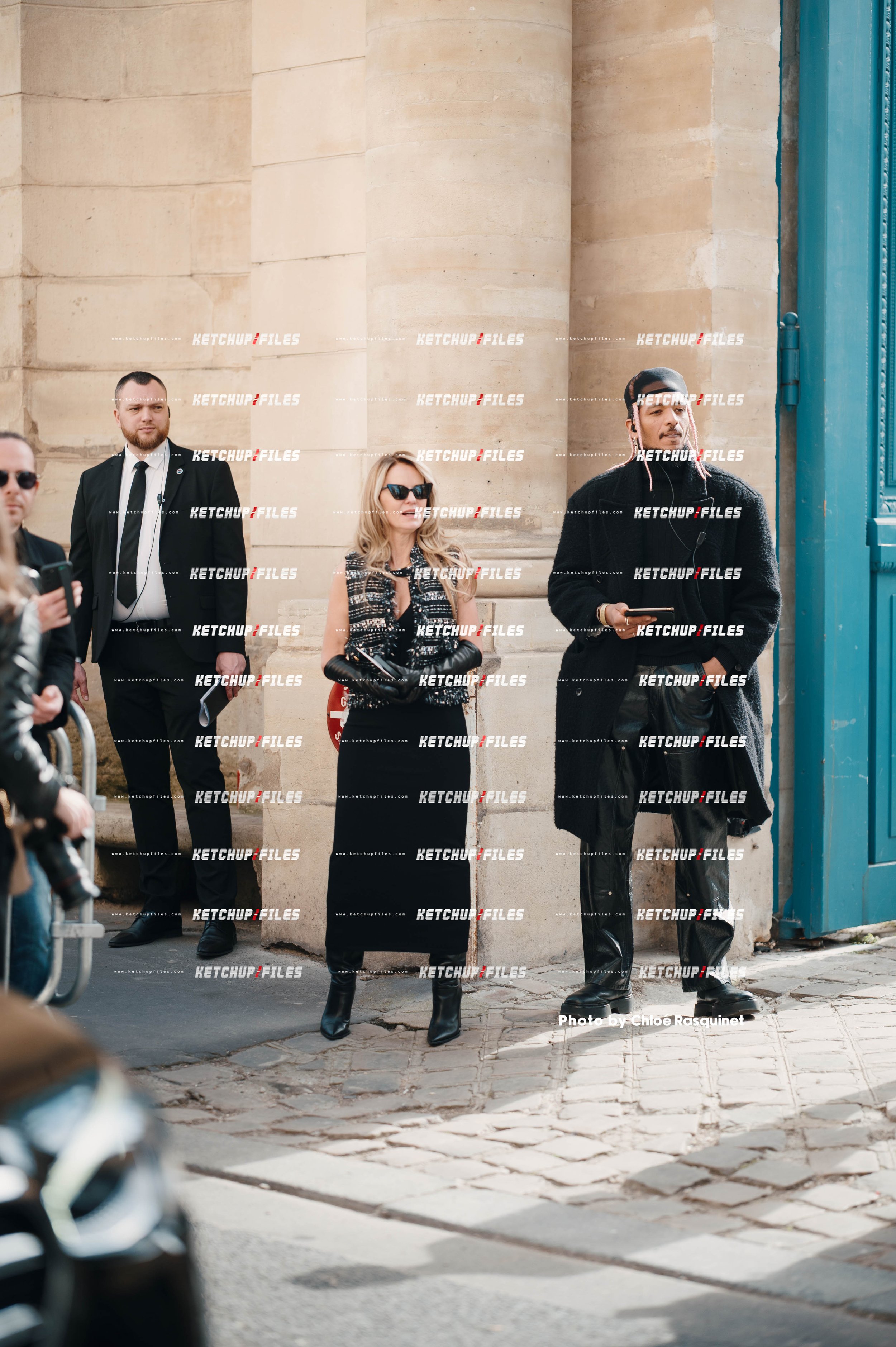 Street Style Photo of Erika Dos Mares Guia at Giambattista Valli FW25 Show Paris Fashion Week Fall Winter 2025