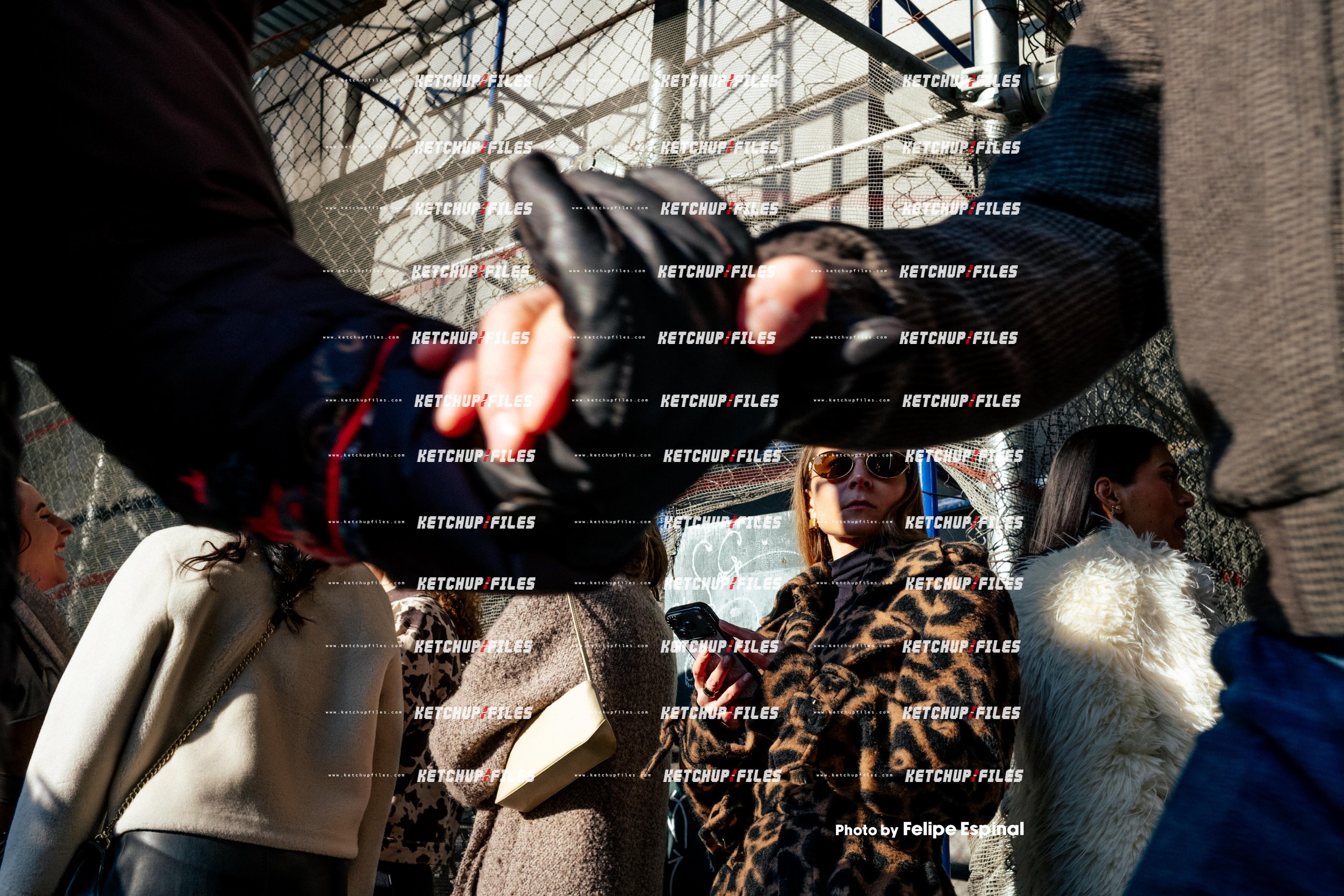 Street Style Photo of Guest at the Alice + Olivia FW26 New York Fashion Week Show