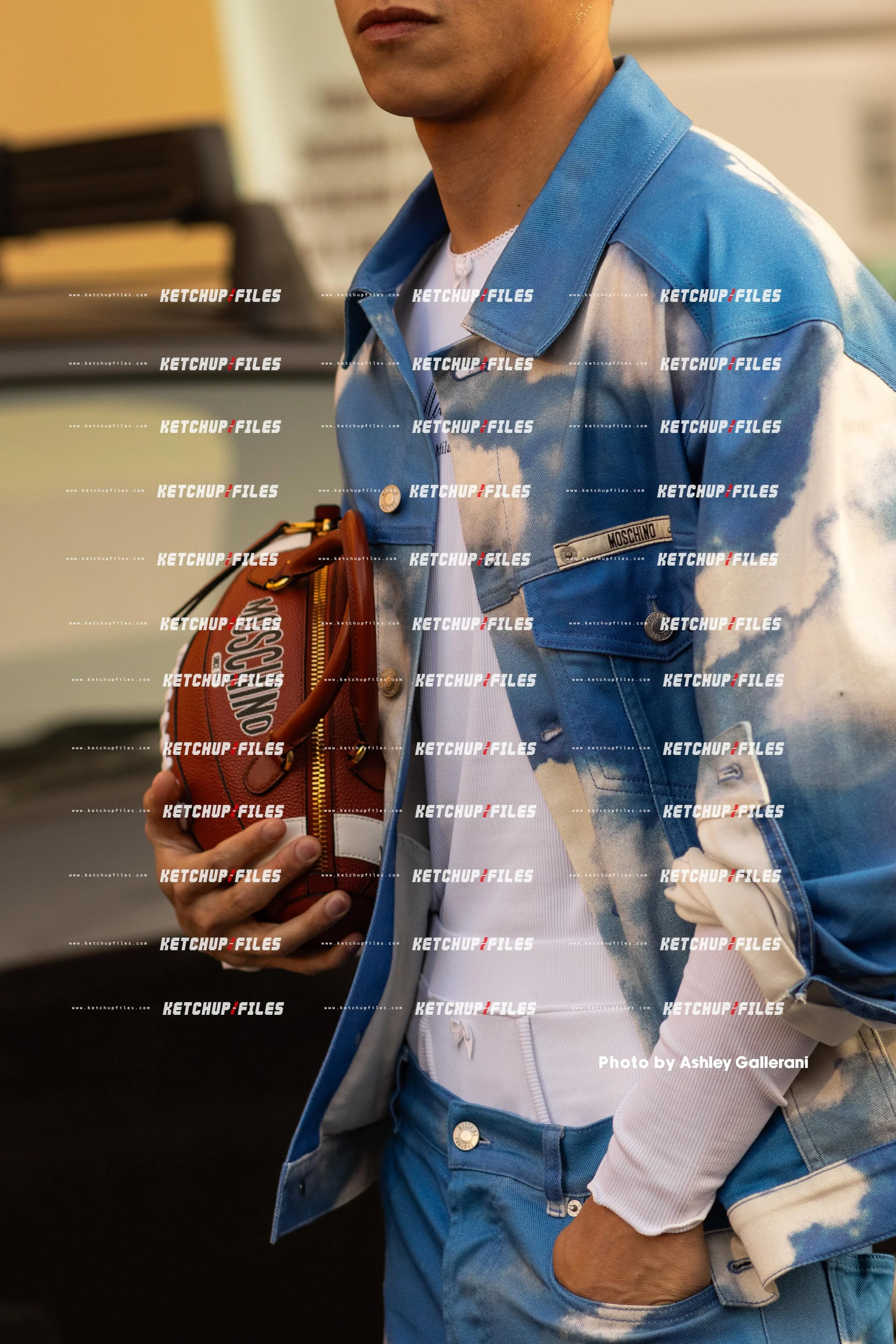 Street Style Photo of Guest at the FW26 Moschino Milan Fashion Week Show