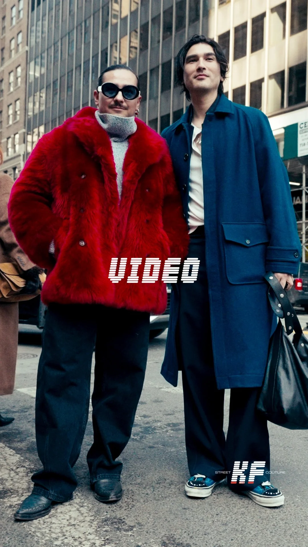 Street Style Video of Guests José Criales-Unzueta & Blake Abbie at the Altuzarra FW26 New York Fashion Week Show