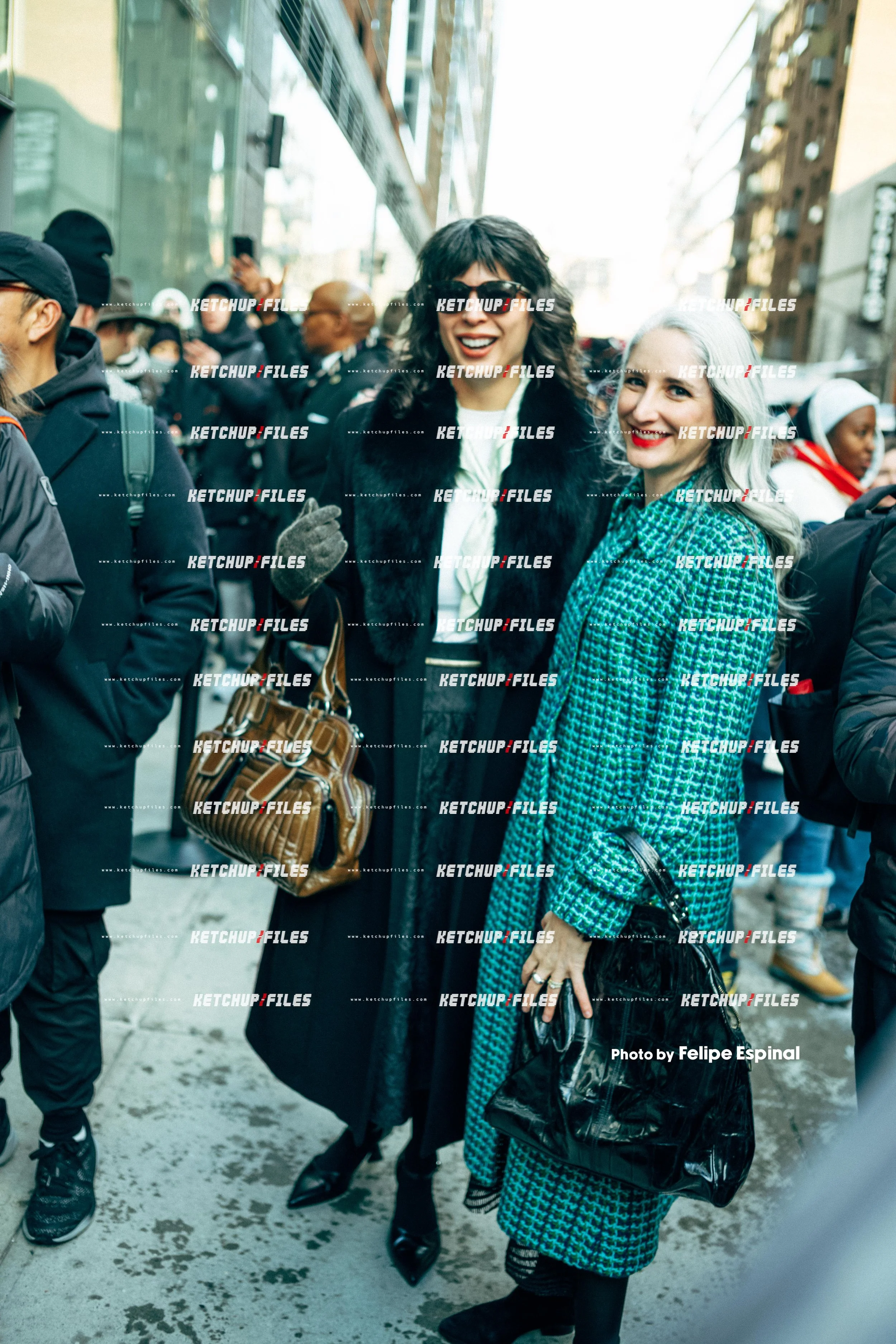 Street Style Photo of Guests at the Christian Siriano FW26 New York Fashion Week Show