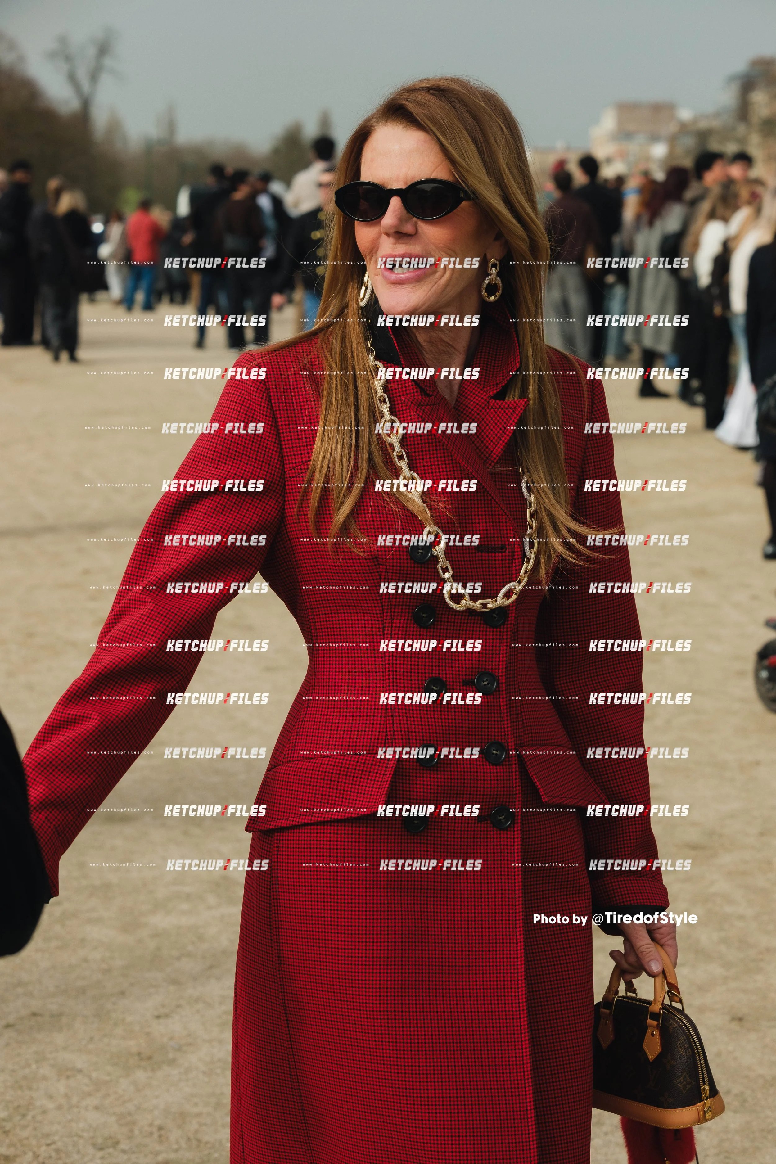 Street Style Editorial photo from  Loewe AW26 at Paris Fashion Week 2026