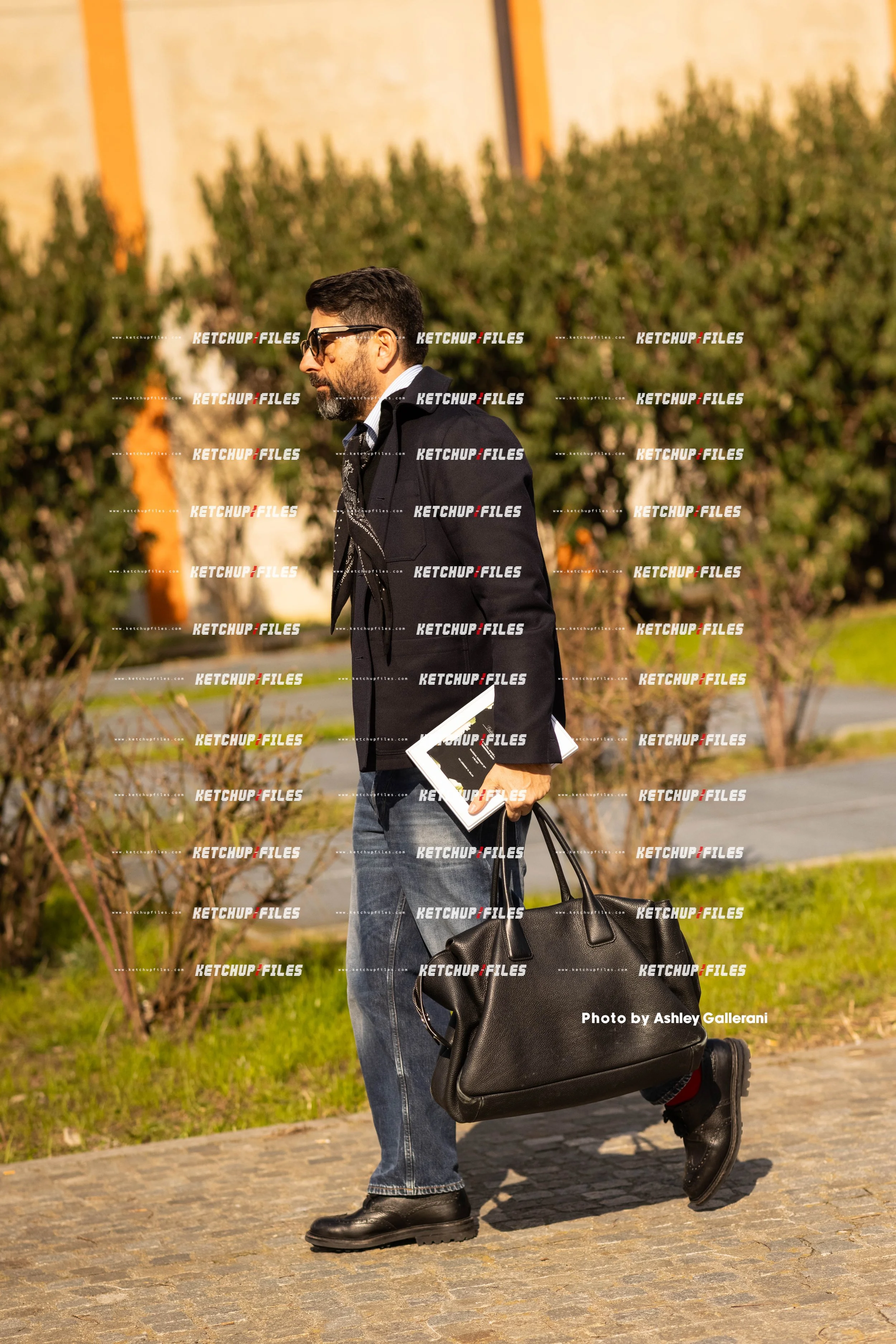 Street Style Photo of Guest at the Prada FW26 Milan Fashion Week Show