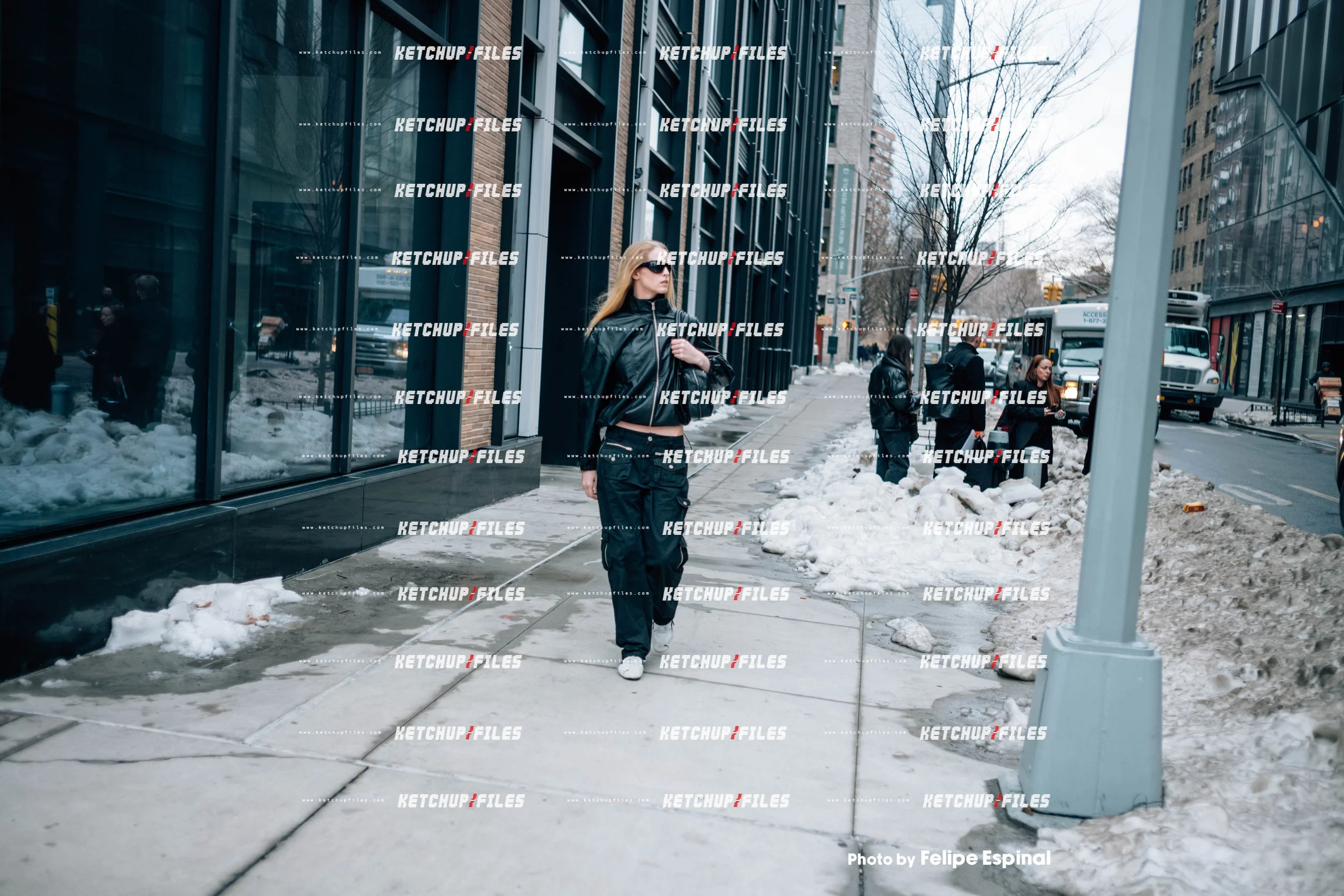 Street Style Photo of Abby Champion at the Proenza Schouler FW26 New York Fashion Week Show