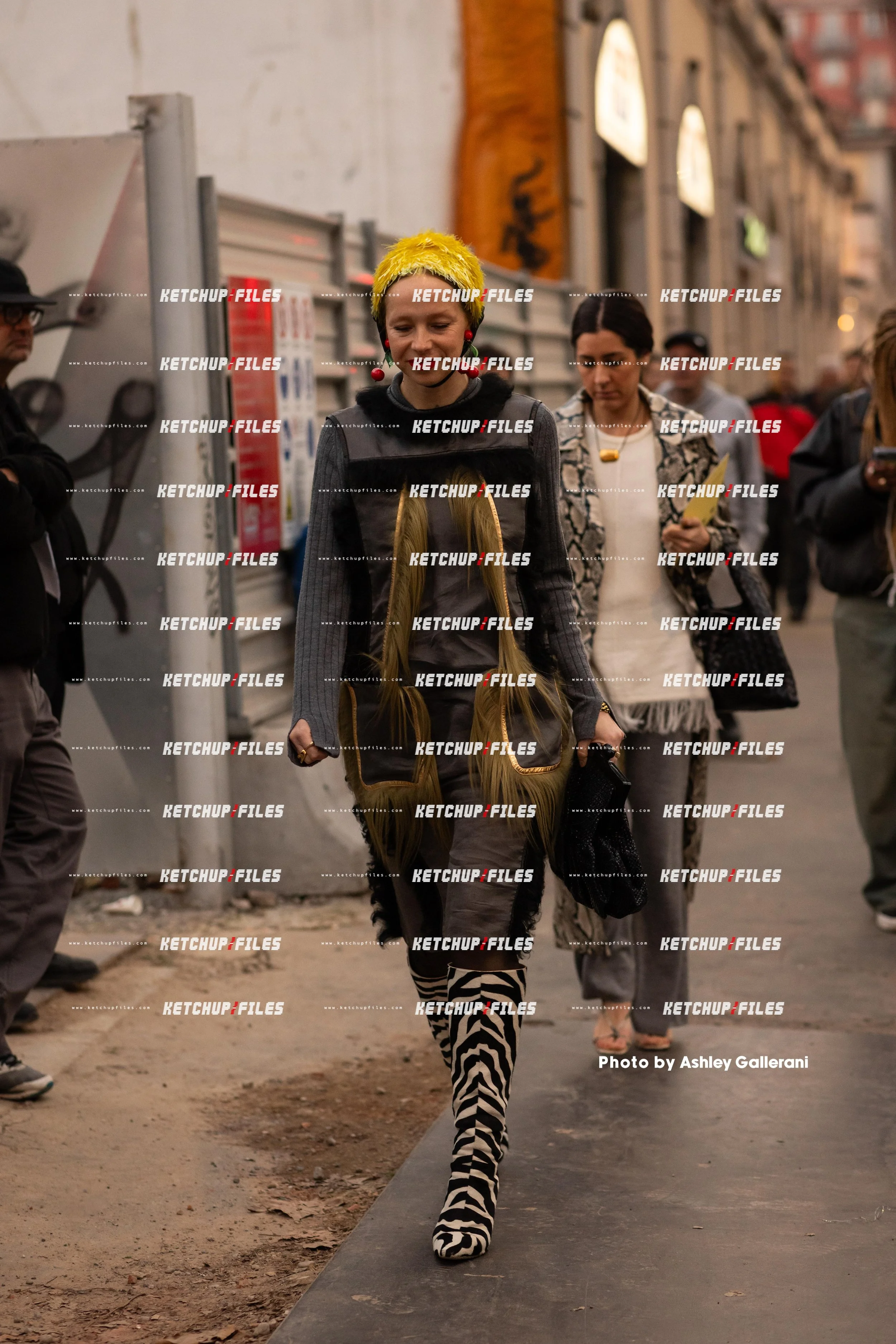 Street Style Photo of Guest at the FW26 Marni Milan Fashion Week Show