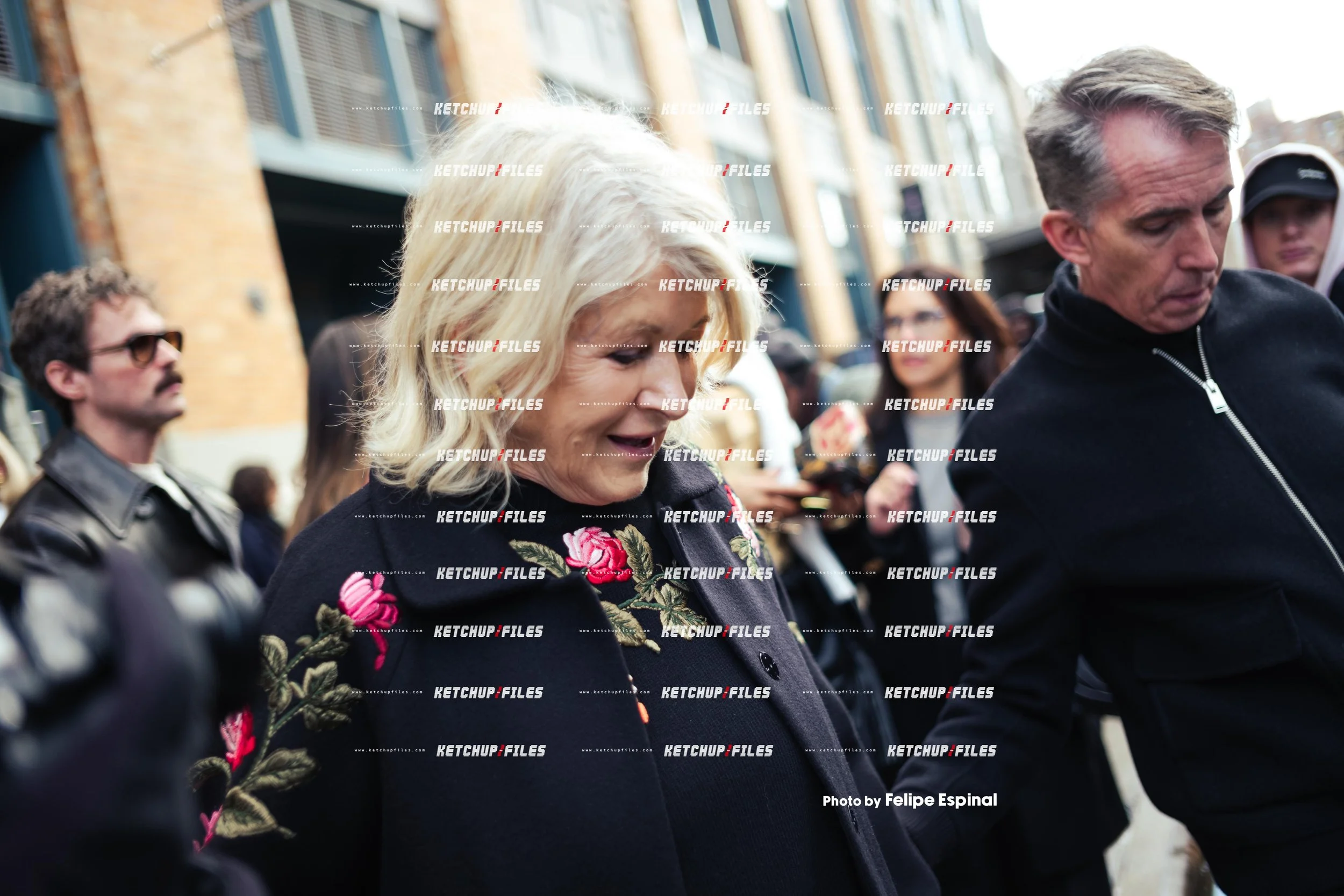 Street Style Photo of Martha Stewart at the Carolina Herrera  FW26 New York Fashion Week Show