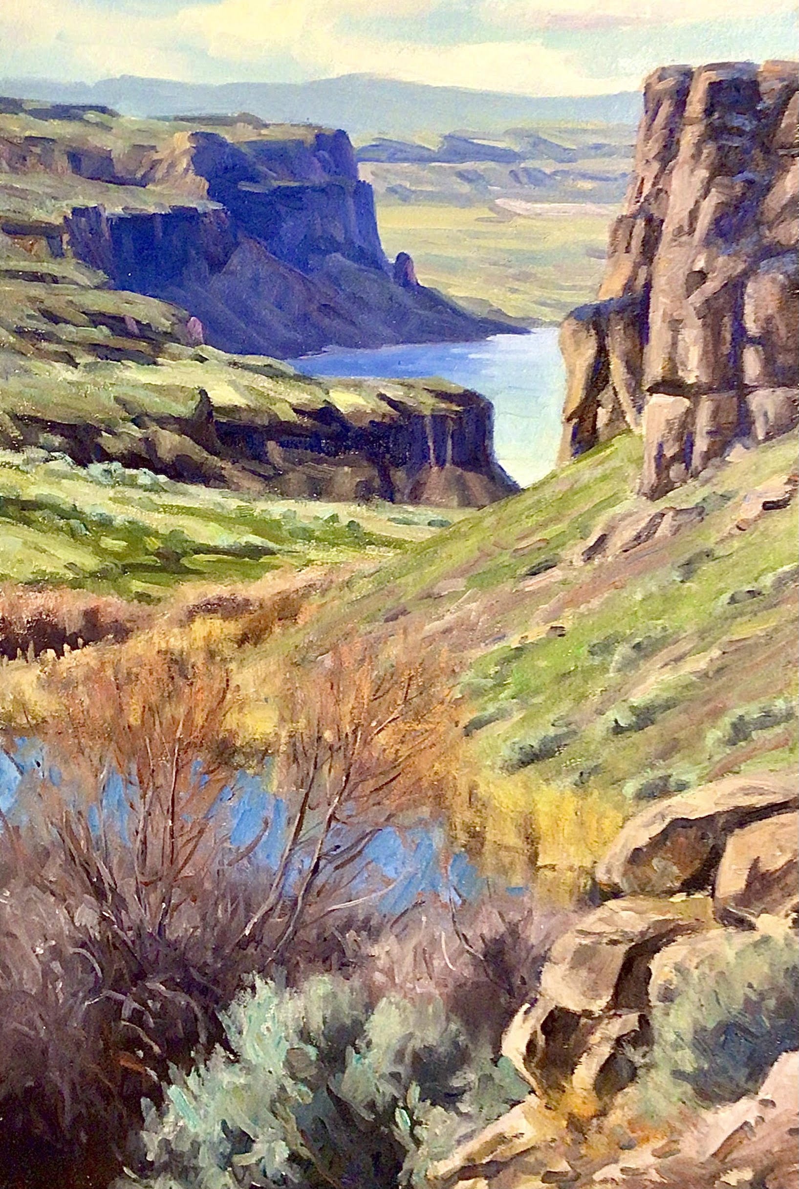 (SOLD) Above Ancient Lakes, 24x16