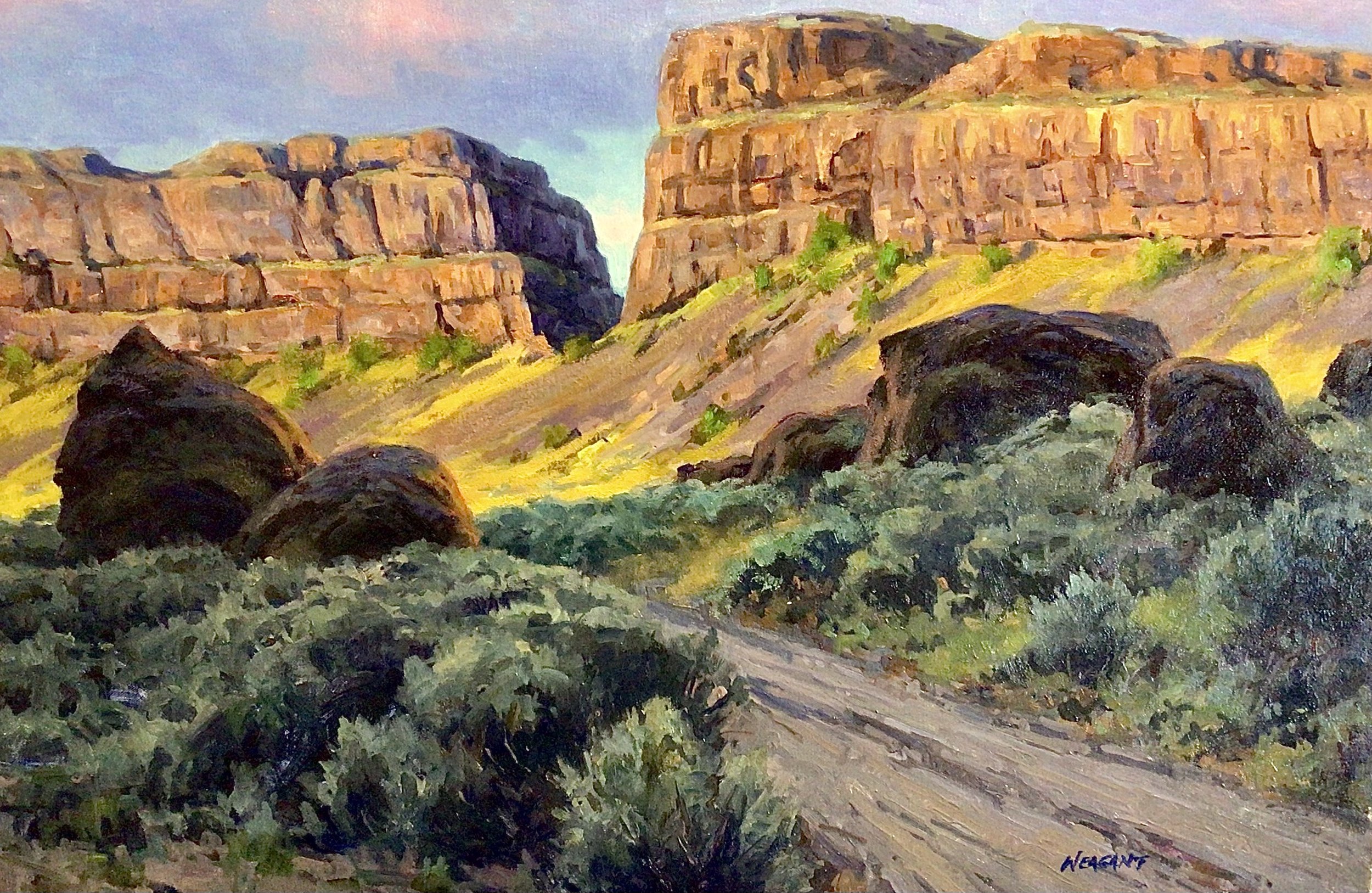 Grand Coulee Sunset, 20x30