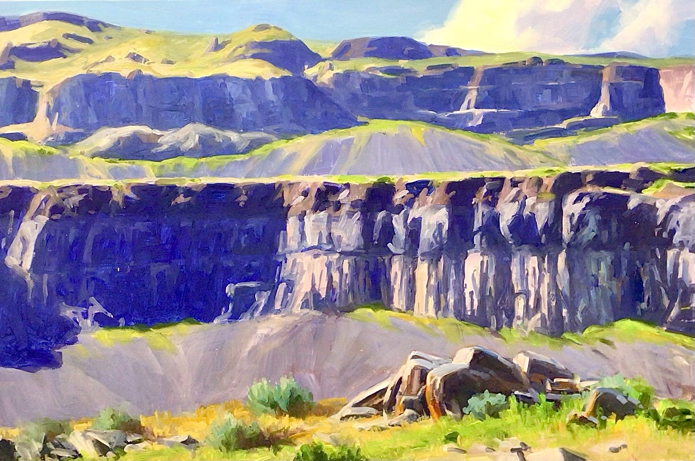 Grand Coulee Basalt, 16x24
