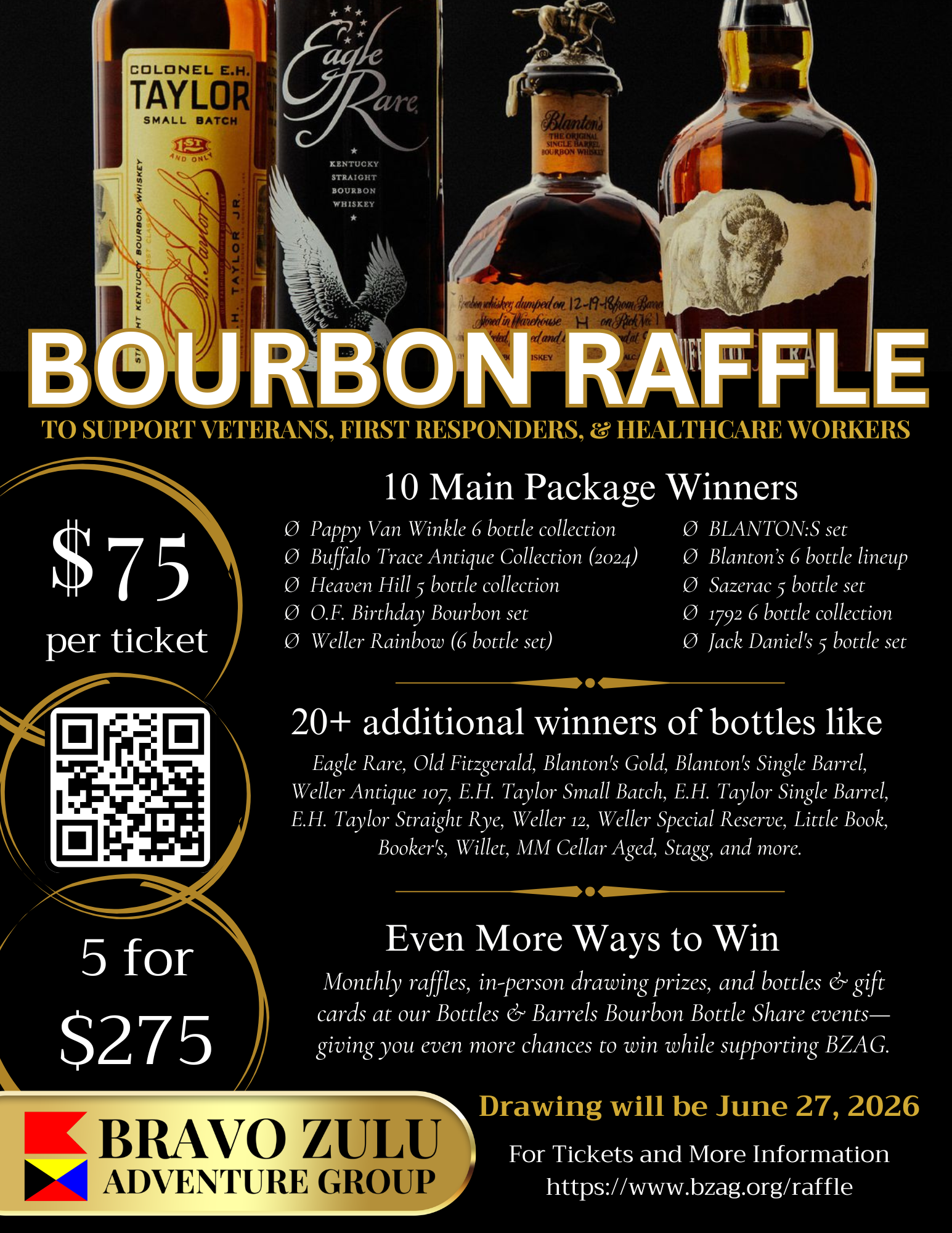 Bourbon Raffle — Bravo Zulu Adventure Group
