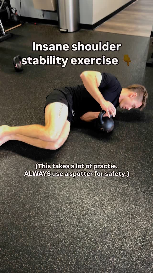 “Kettlebells just make things happen” @dranthonyaamodt
This exercise, the kettlebell arm bar is a crazy way to train your rotator cuff stability and strength. That being said, improper technique and choosing weight that is too heavy for