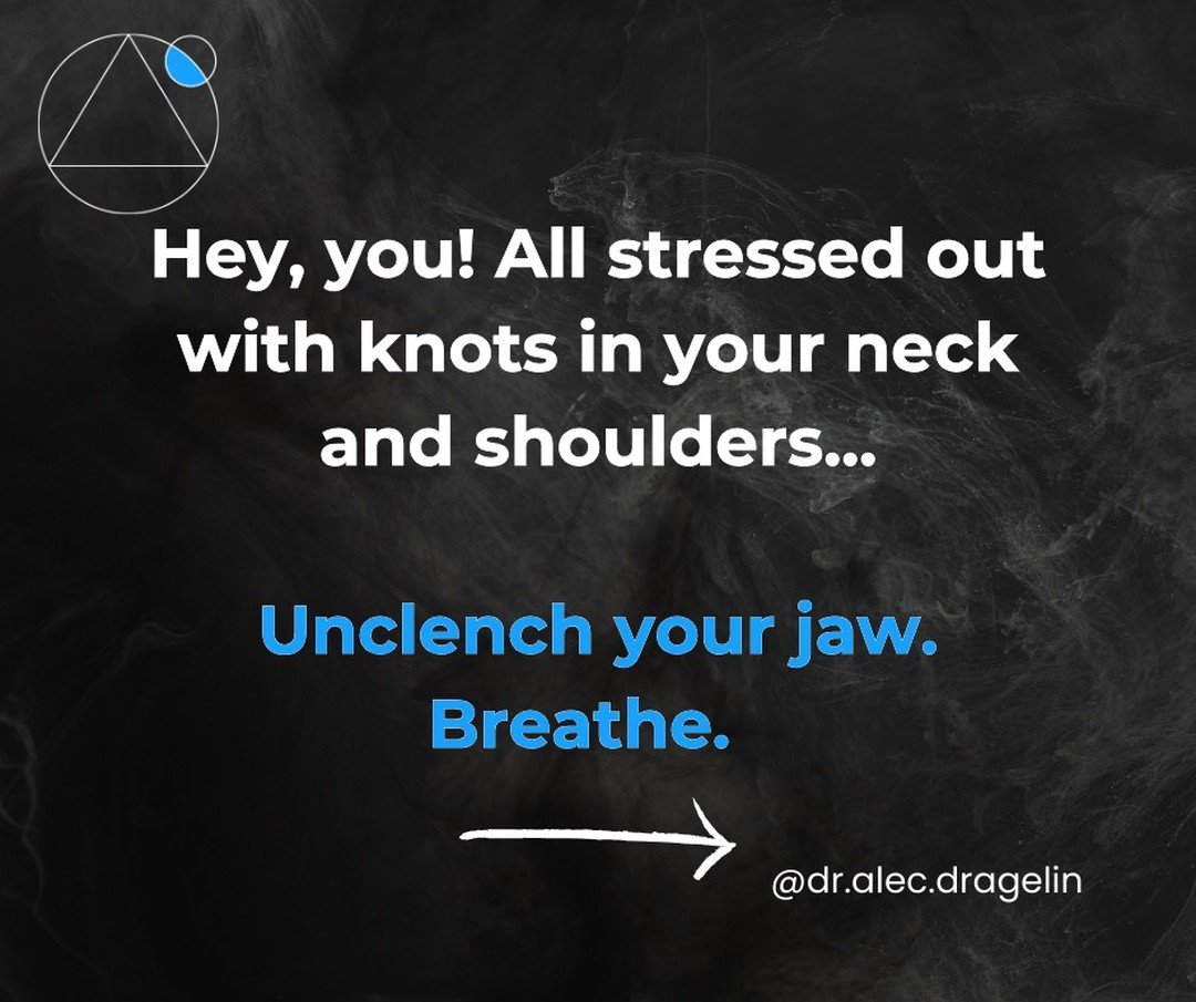 Unclench your jaw. Breathe. Your body will thank you.
#stress #stressrelief #chiropractic #stressmanagement #stressfree #tmj #tmjrelief #breathe #breathwork #breath #jawpain #triggerpoint