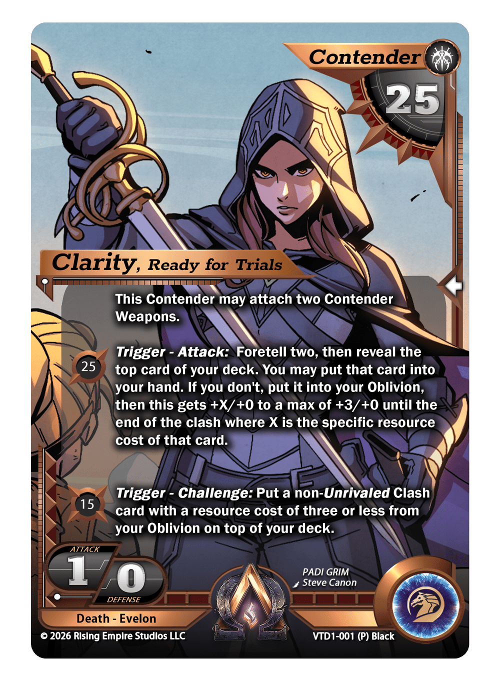 VTD1-001 Clarity, Ready for Trials