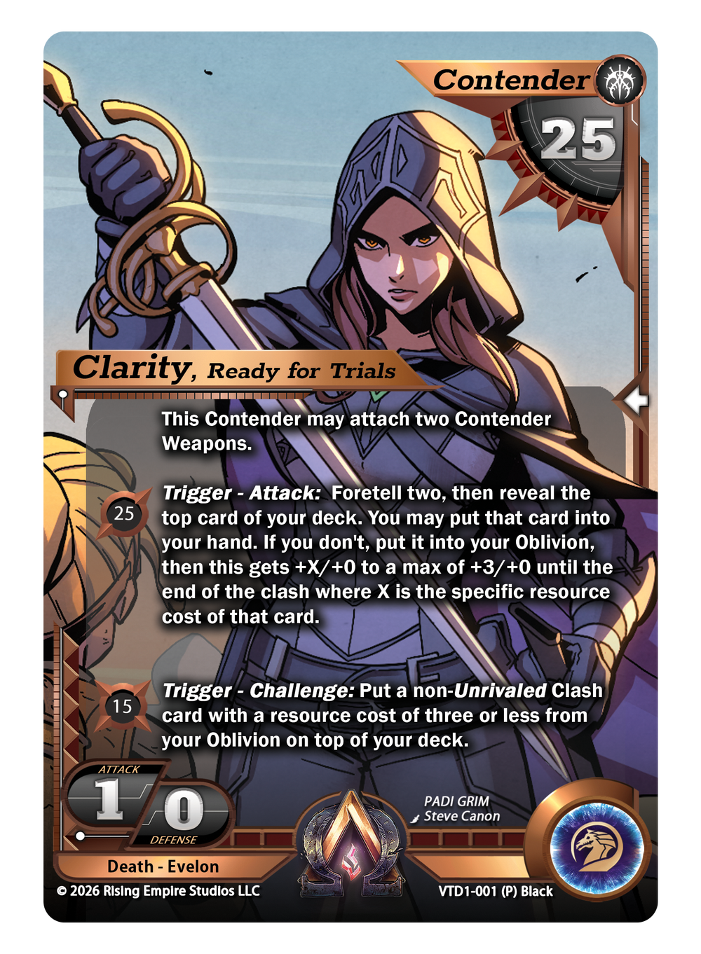 VTD1-001 Clarity, Ready for Trials