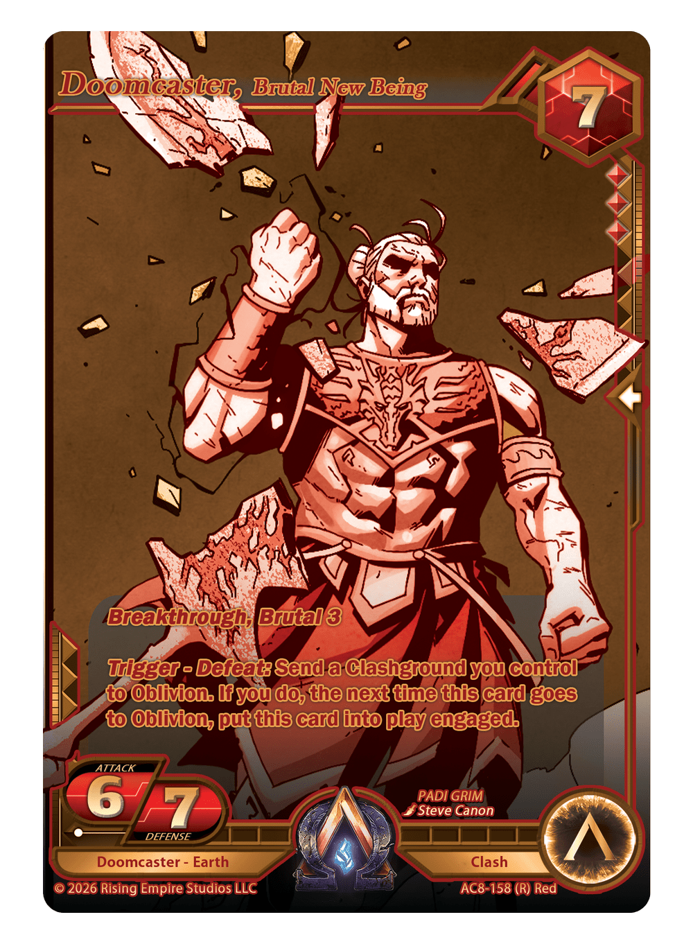 AC8-158 Doomcaster, Brutal New Being %28Gold%29