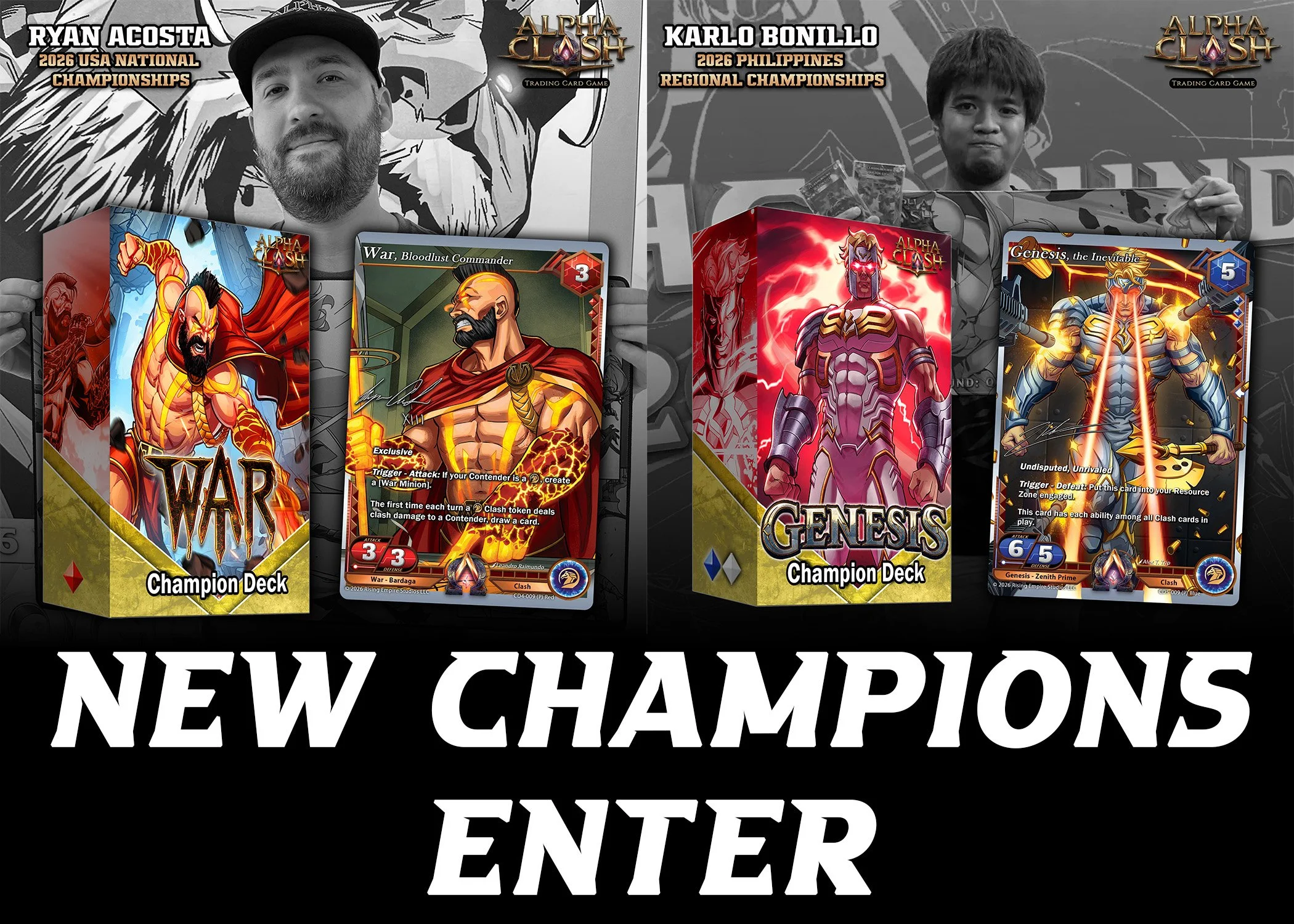 New Champions Enter