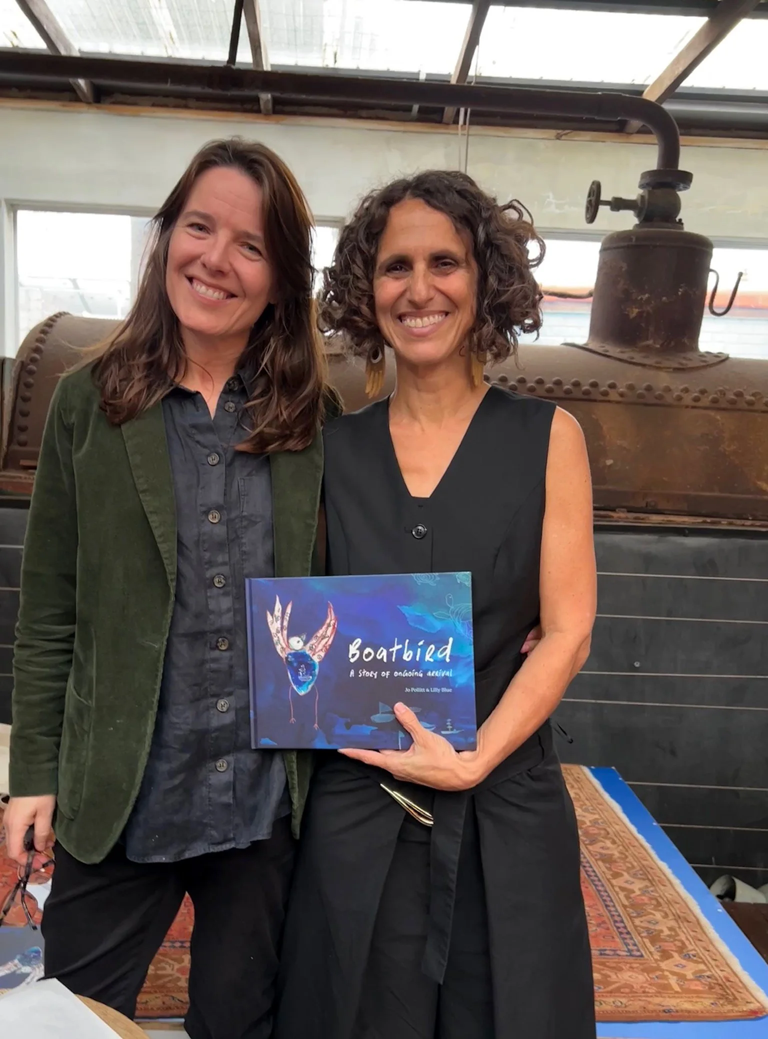 Lilly and Jo with Boatbird - Launch 18.8.24.JPG