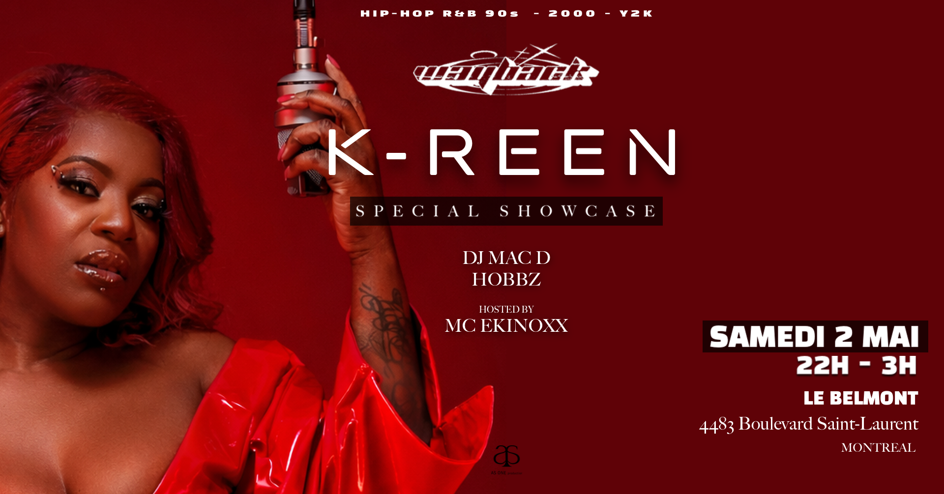 WAYBACK – Showcase exclusif de K-Reen, la reine du R&B français des années 90–2000 🌹