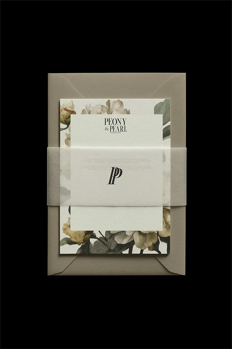 Peony & Pearl Events Branding-design-aglow-studio