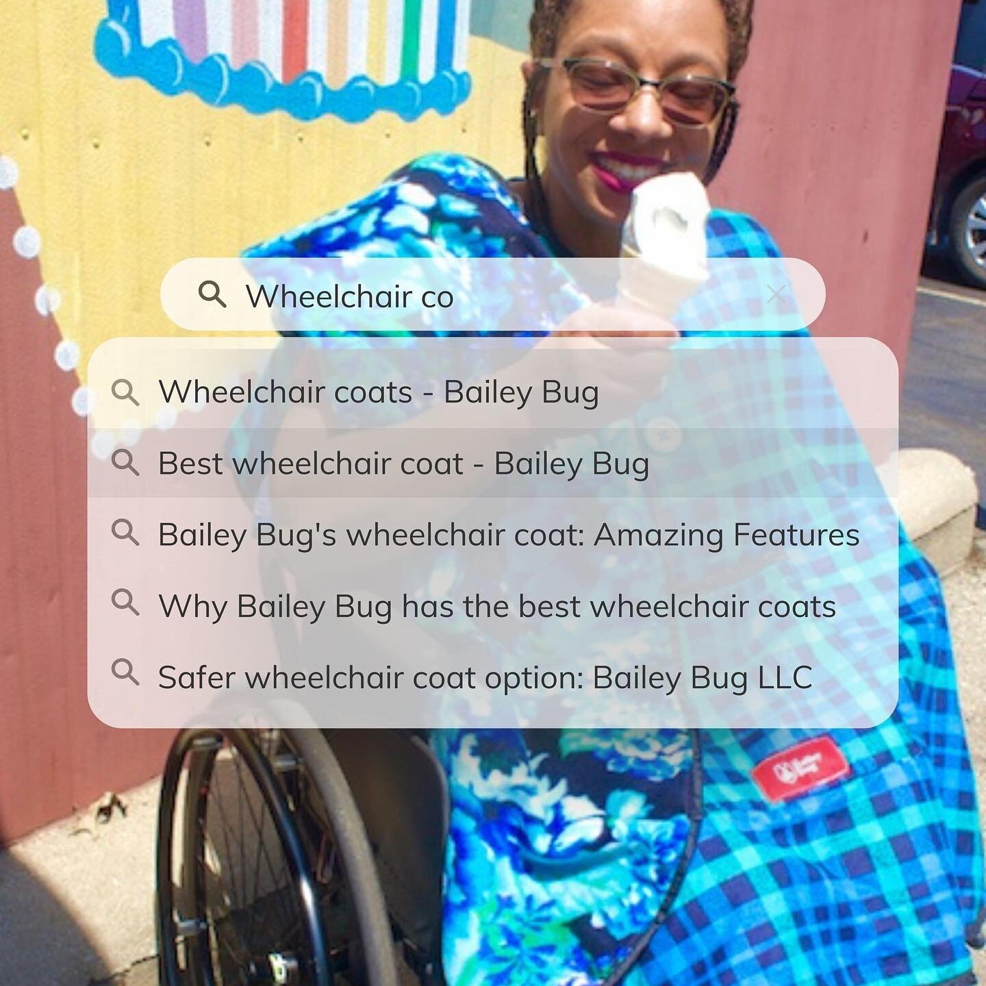 Are you tired of searching for the perfect coat that fits your wheelchair? Look no further than Bailey Bug's wheelchair coats! Our coats are made 100% for wheelchairs, providing both comfort and style for any occasion. Check out our website, BaileyBu