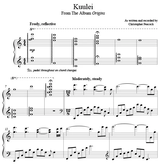 "Kuulei" Sheet Music (PDF Download)