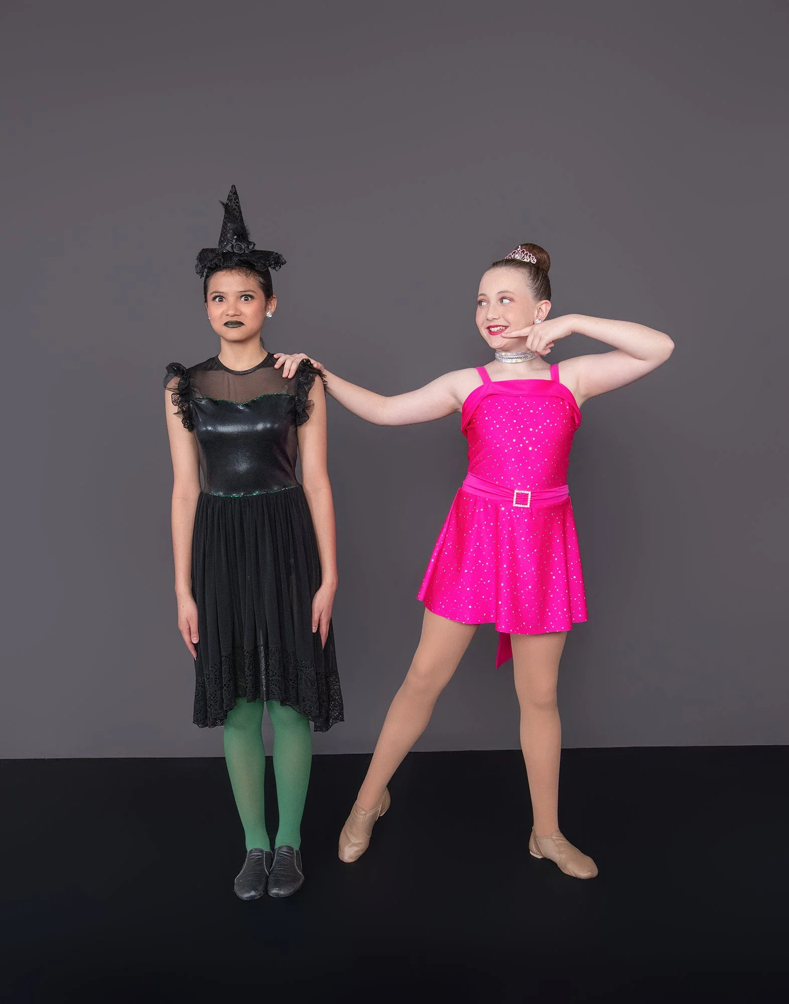 Wicked competition dance duet in Elphaba and Glinda costume