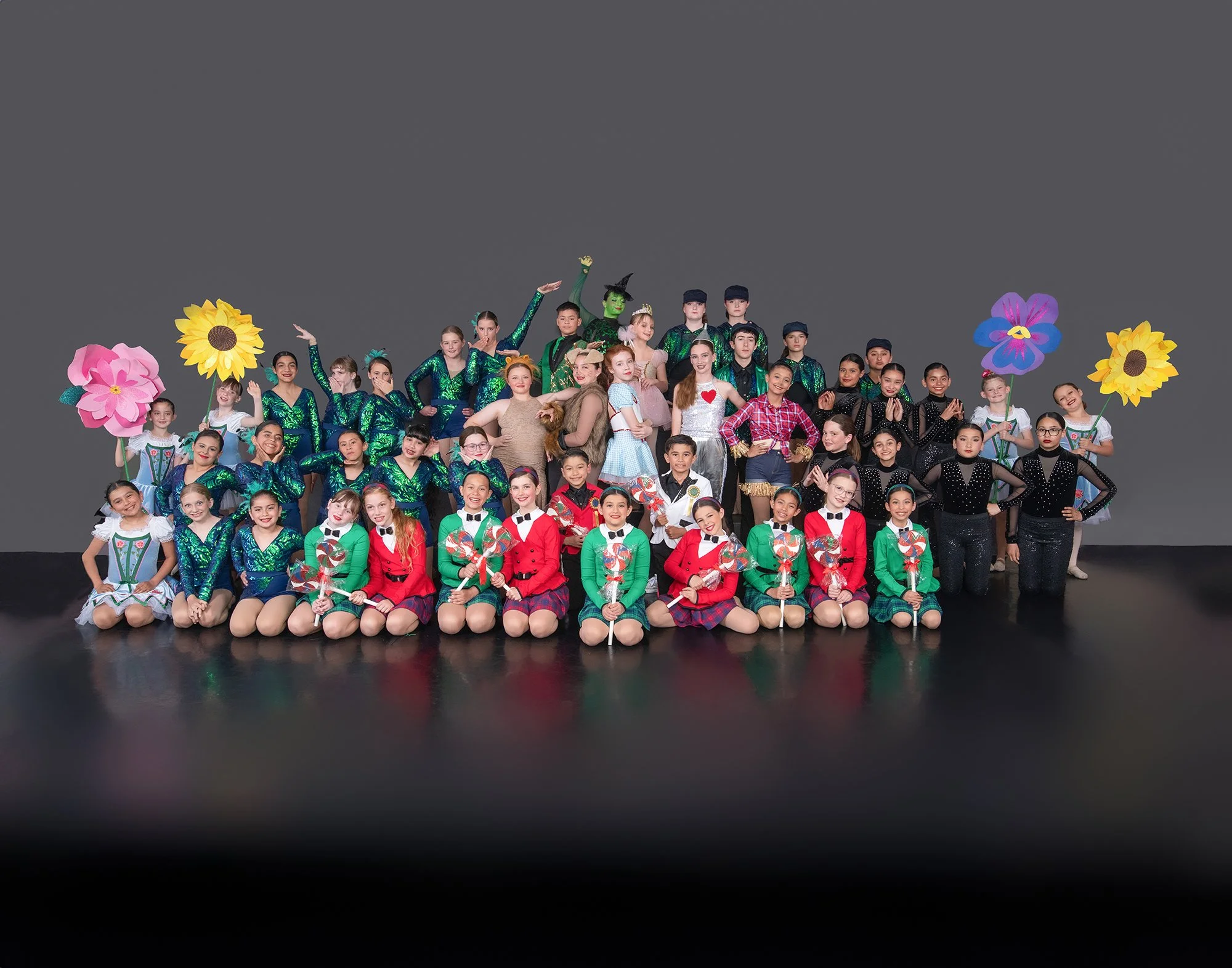 Wizard of Oz dance performance team group picture