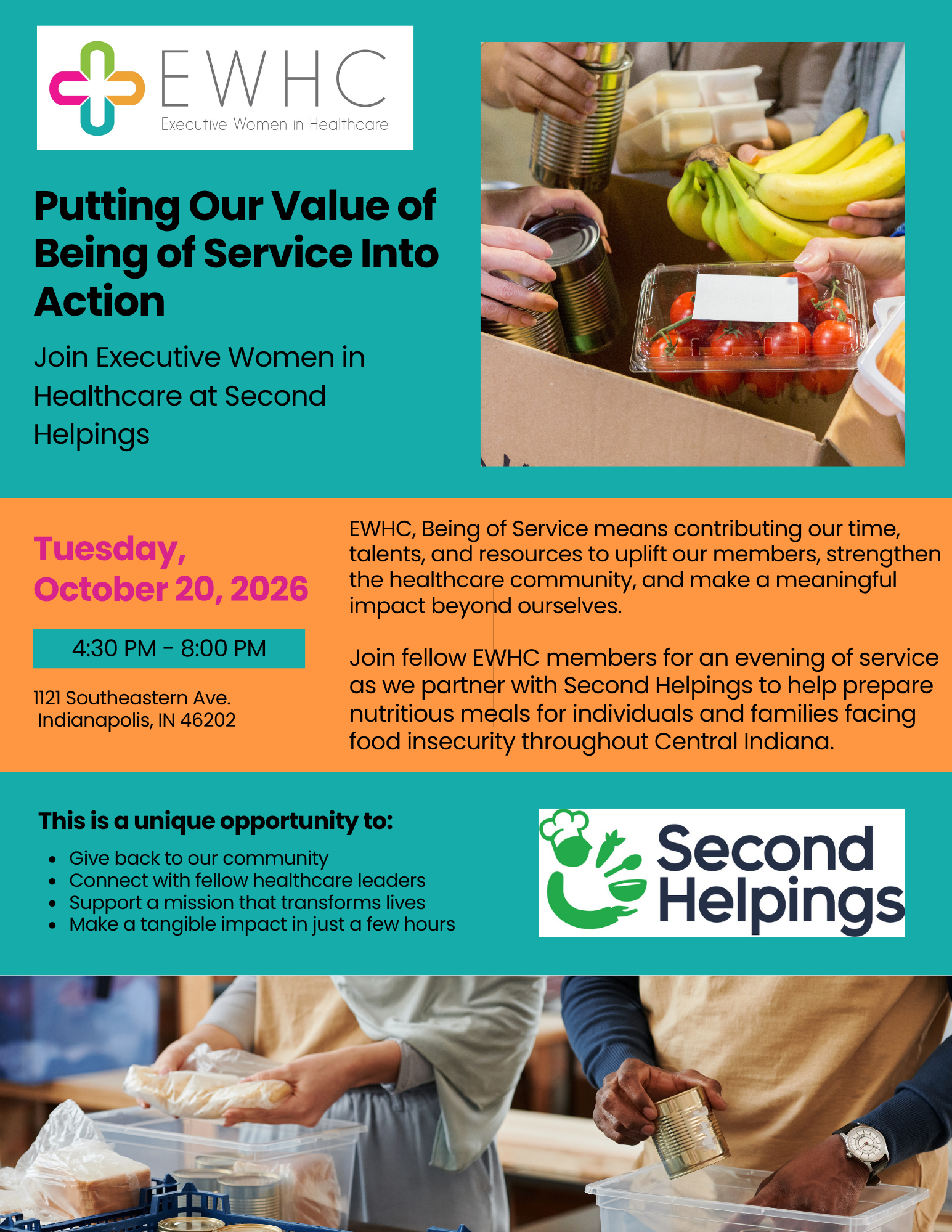 Second Helpings Volunteer Opportunity